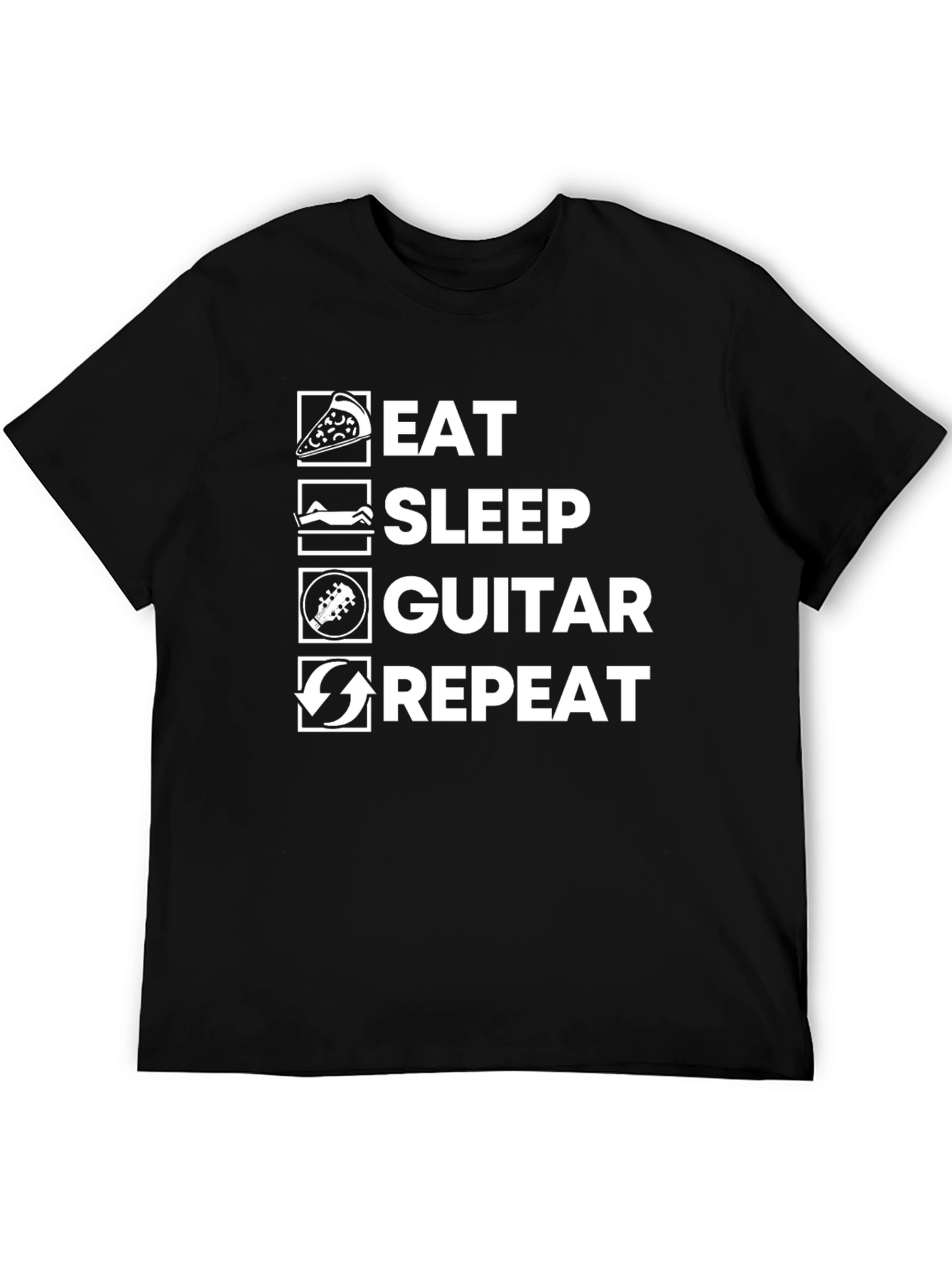 Eat Sleep Guitar Repeat T-Shirt