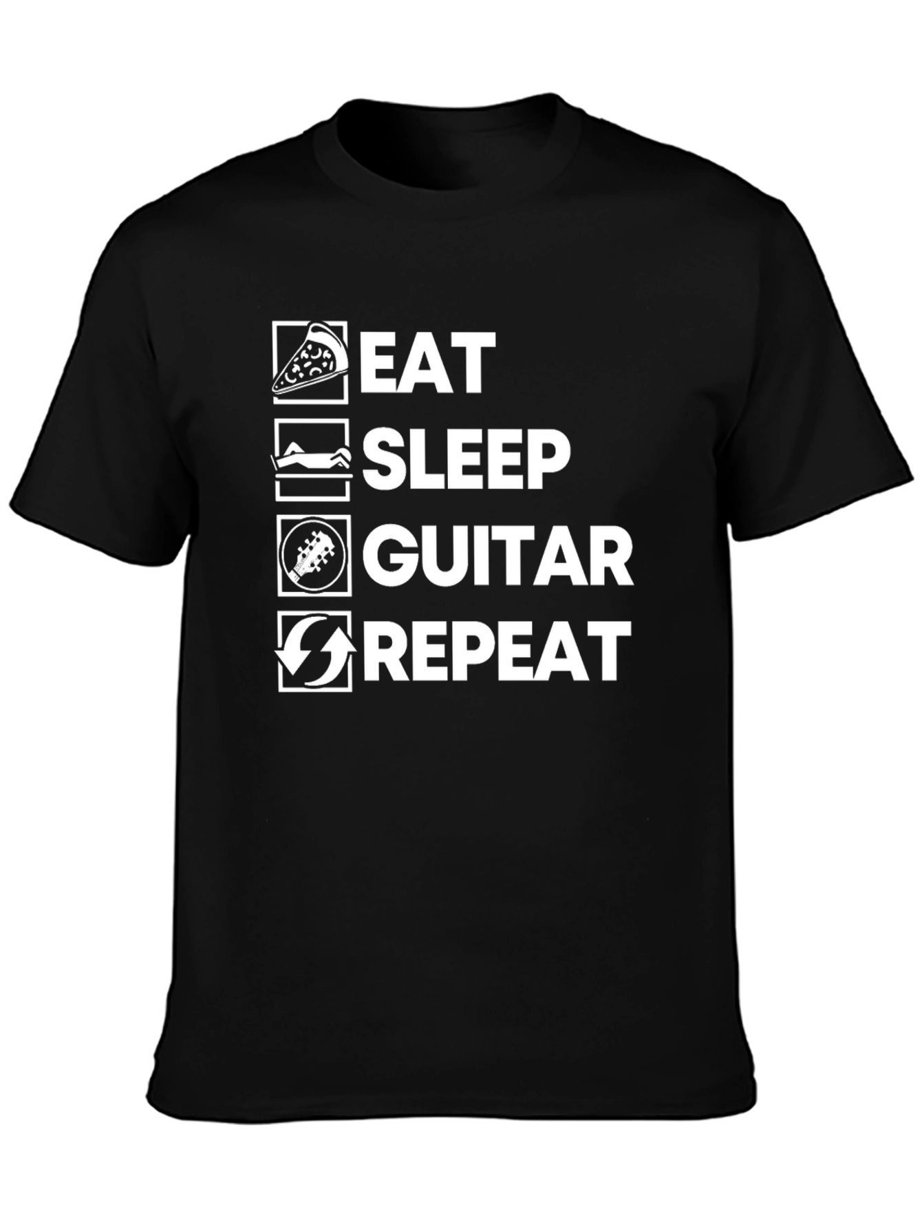 Eat Sleep Guitar Repeat T-Shirt