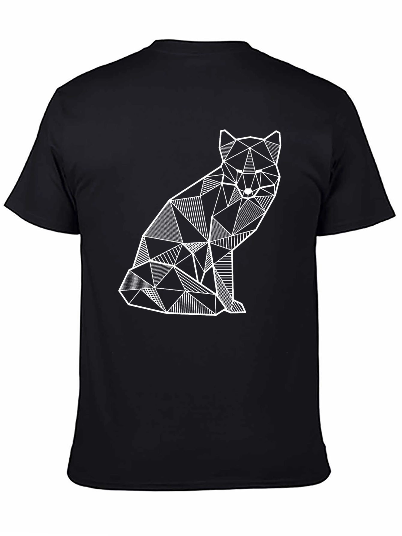 Geometric Fox Graphic T-Shirt - Modern Art Tee