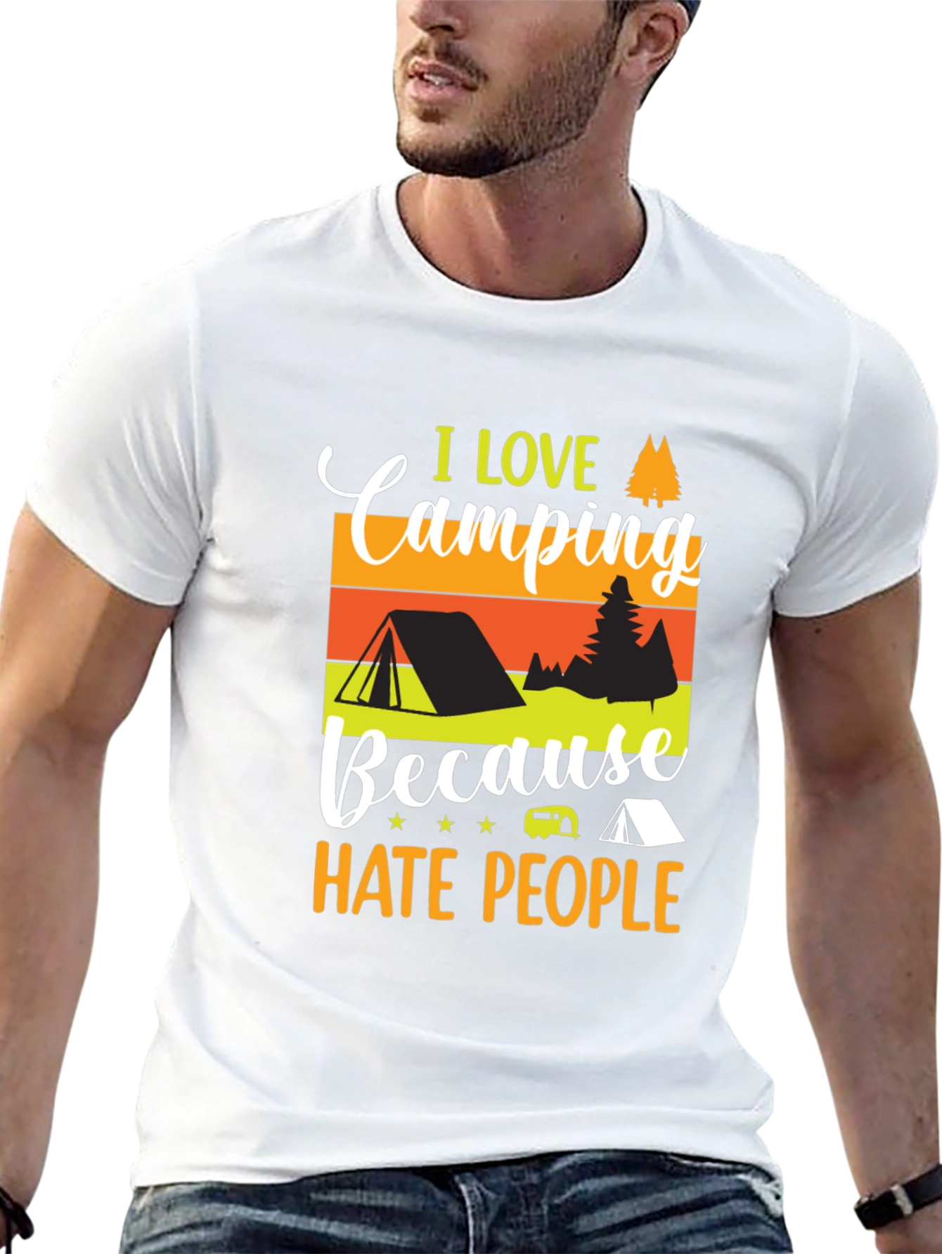 Camping Lover T-Shirt - I Hate People Tee