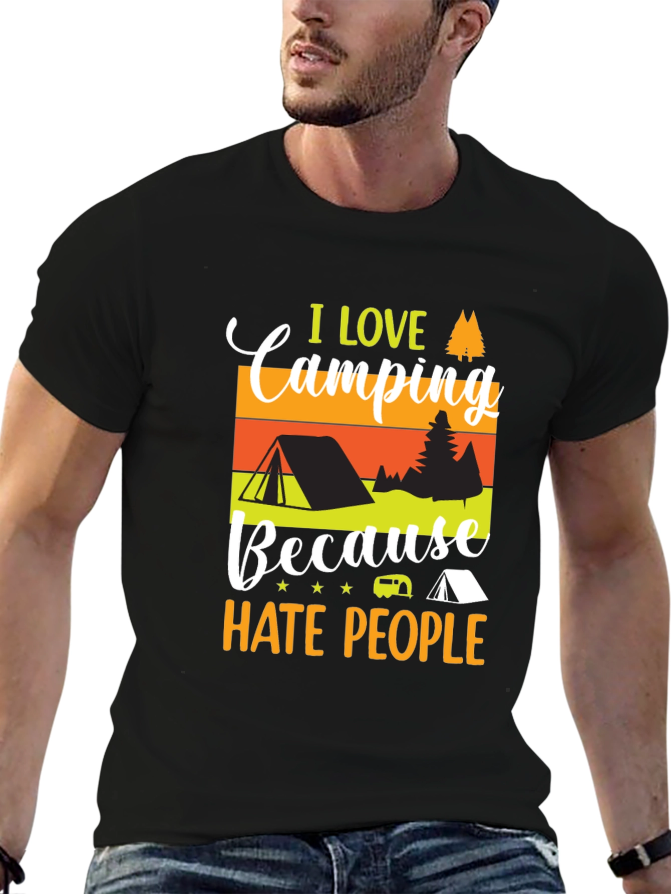Camping Lover T-Shirt - I Hate People Tee