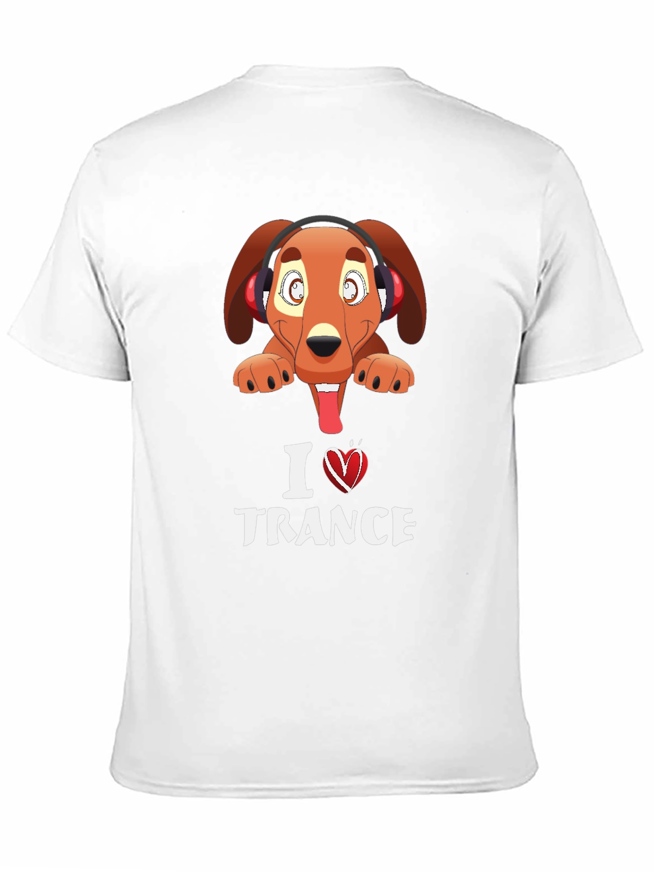 I Love Trance Dog Graphic Tee