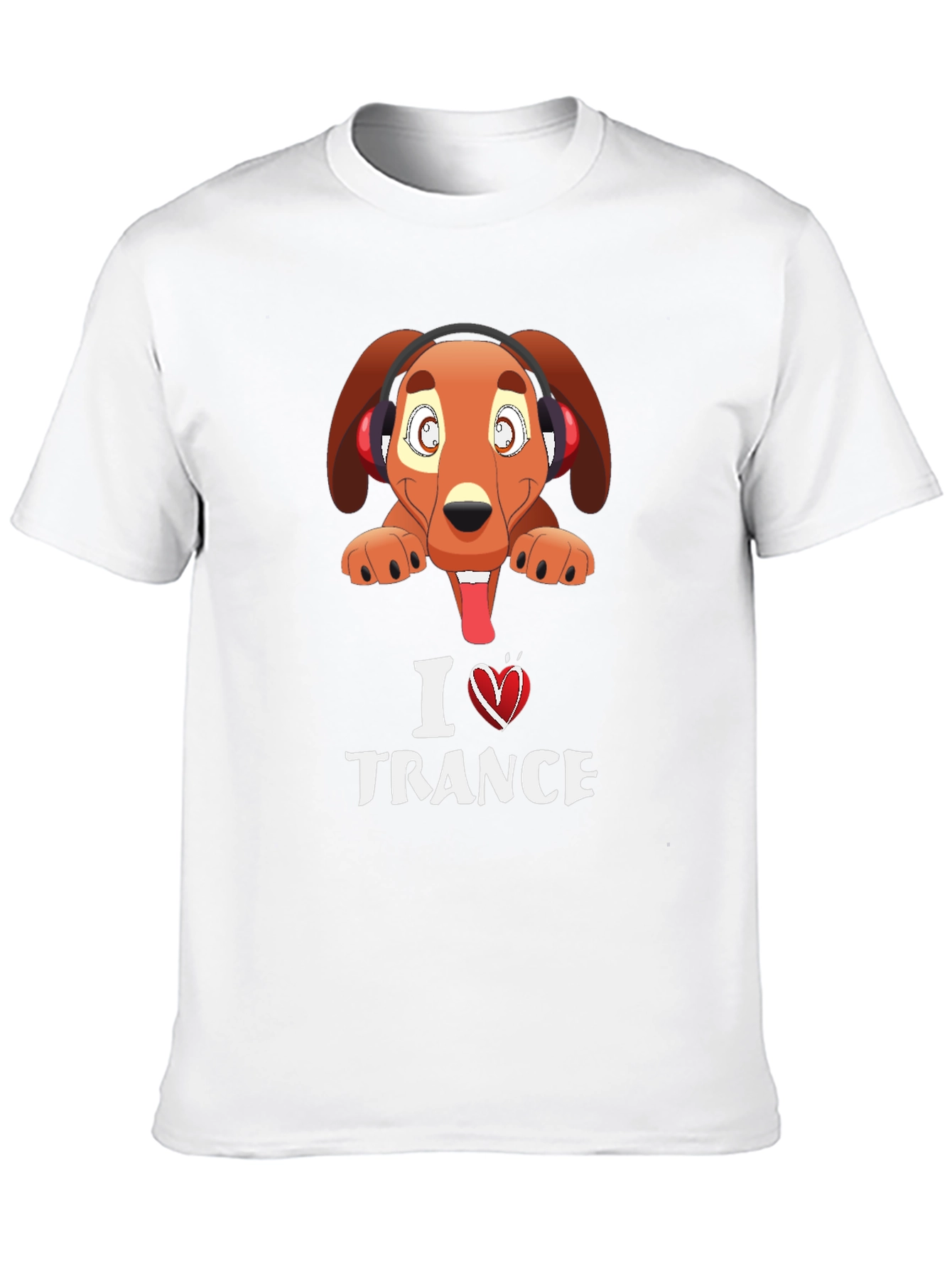 I Love Trance Dog Graphic Tee