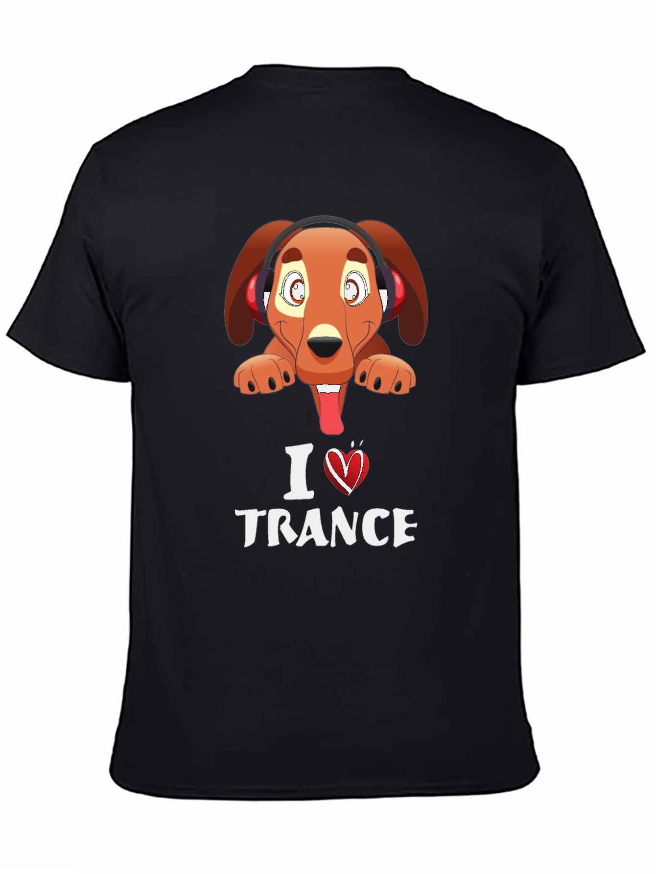 I Love Trance Dog Graphic Tee