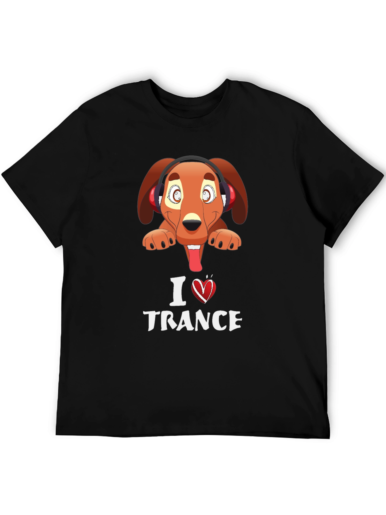 I Love Trance Dog Graphic Tee