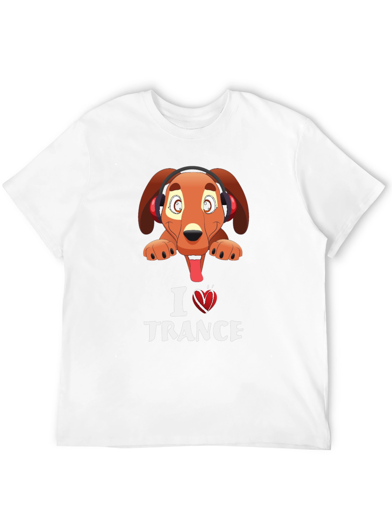 I Love Trance Dog Graphic Tee