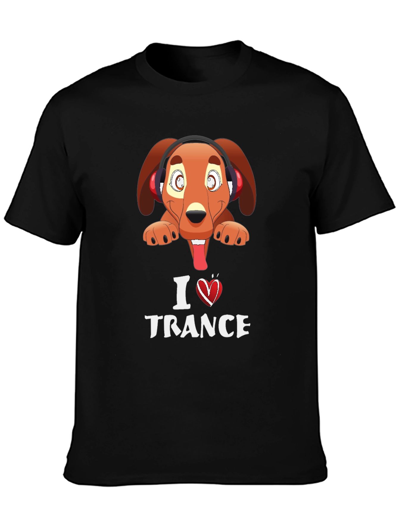 I Love Trance Dog Graphic Tee