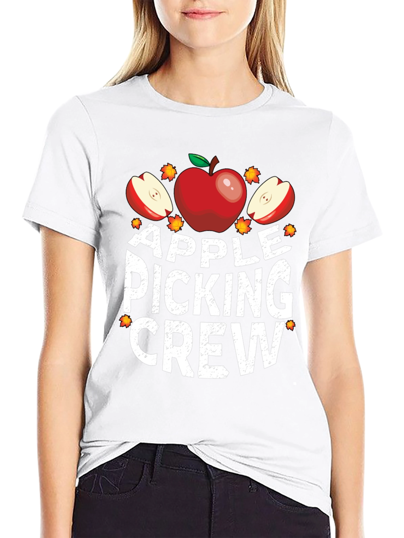 Apple Picking Crew Graphic T-Shirt