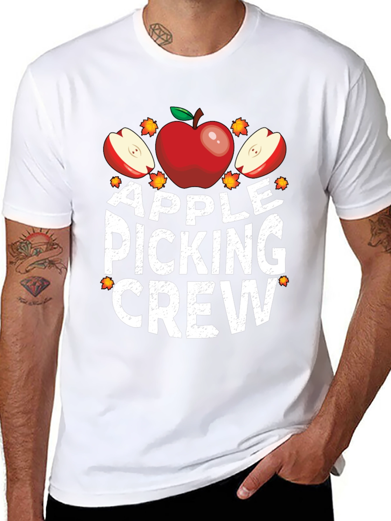 Apple Picking Crew Graphic T-Shirt