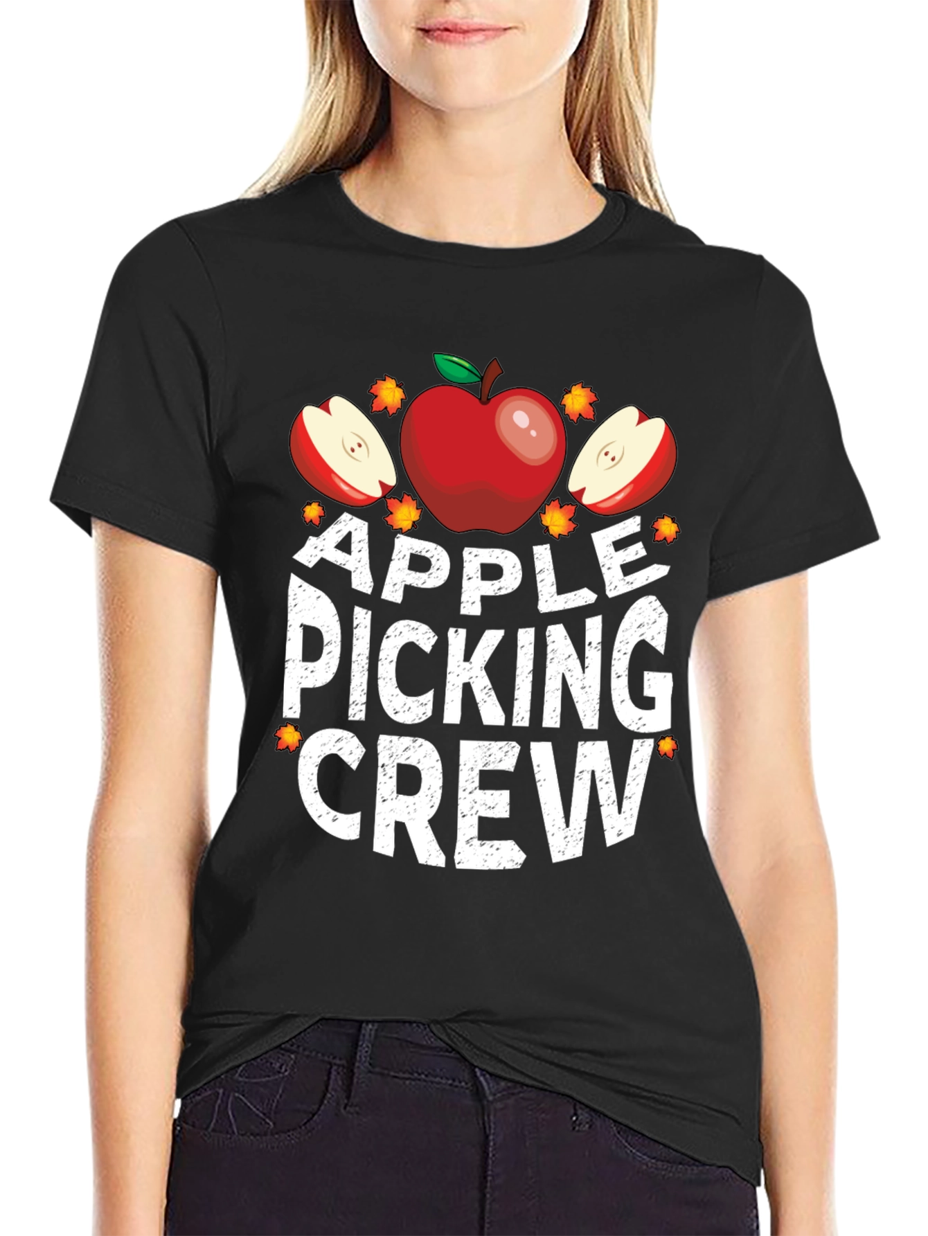 Apple Picking Crew Graphic T-Shirt