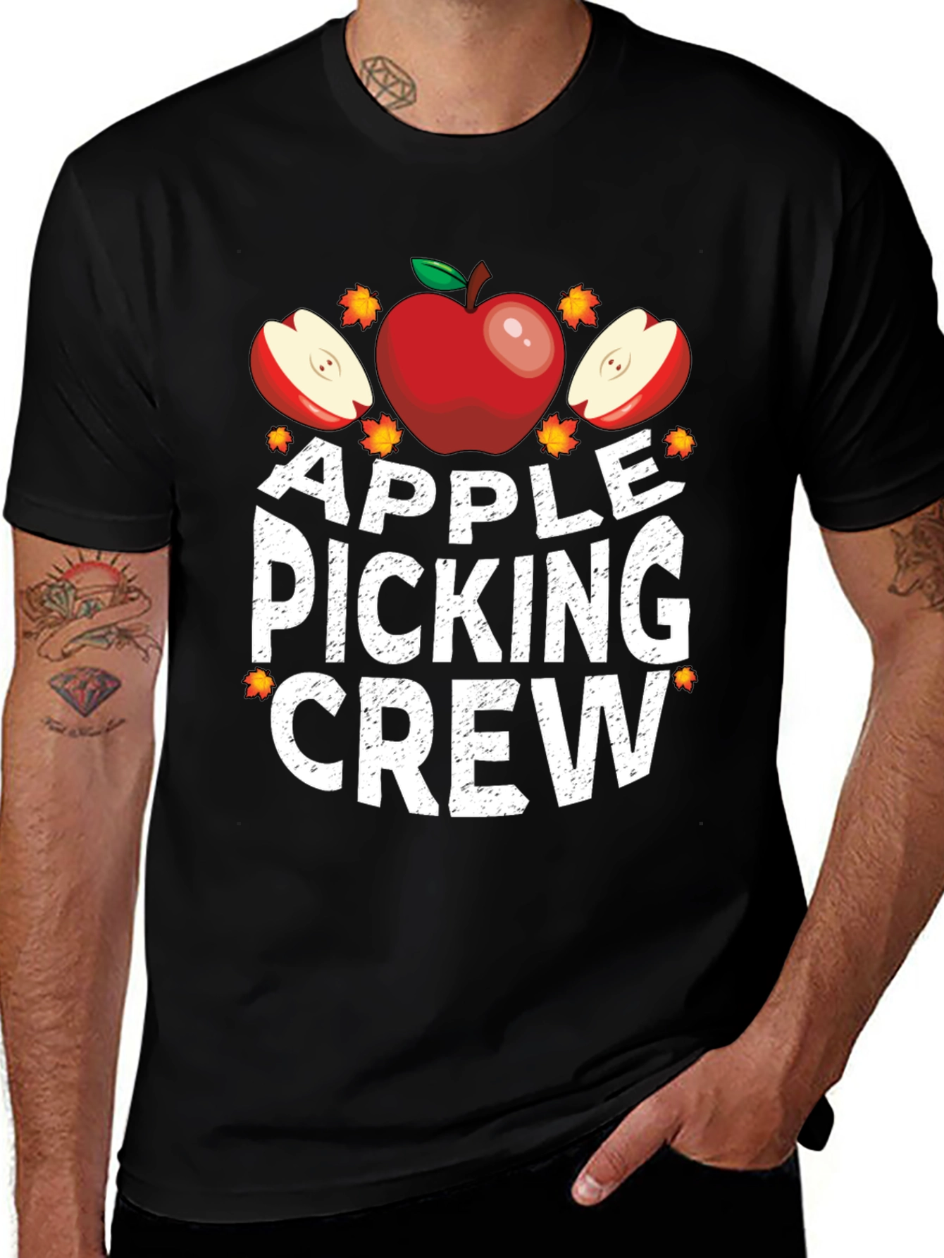 Apple Picking Crew Graphic T-Shirt