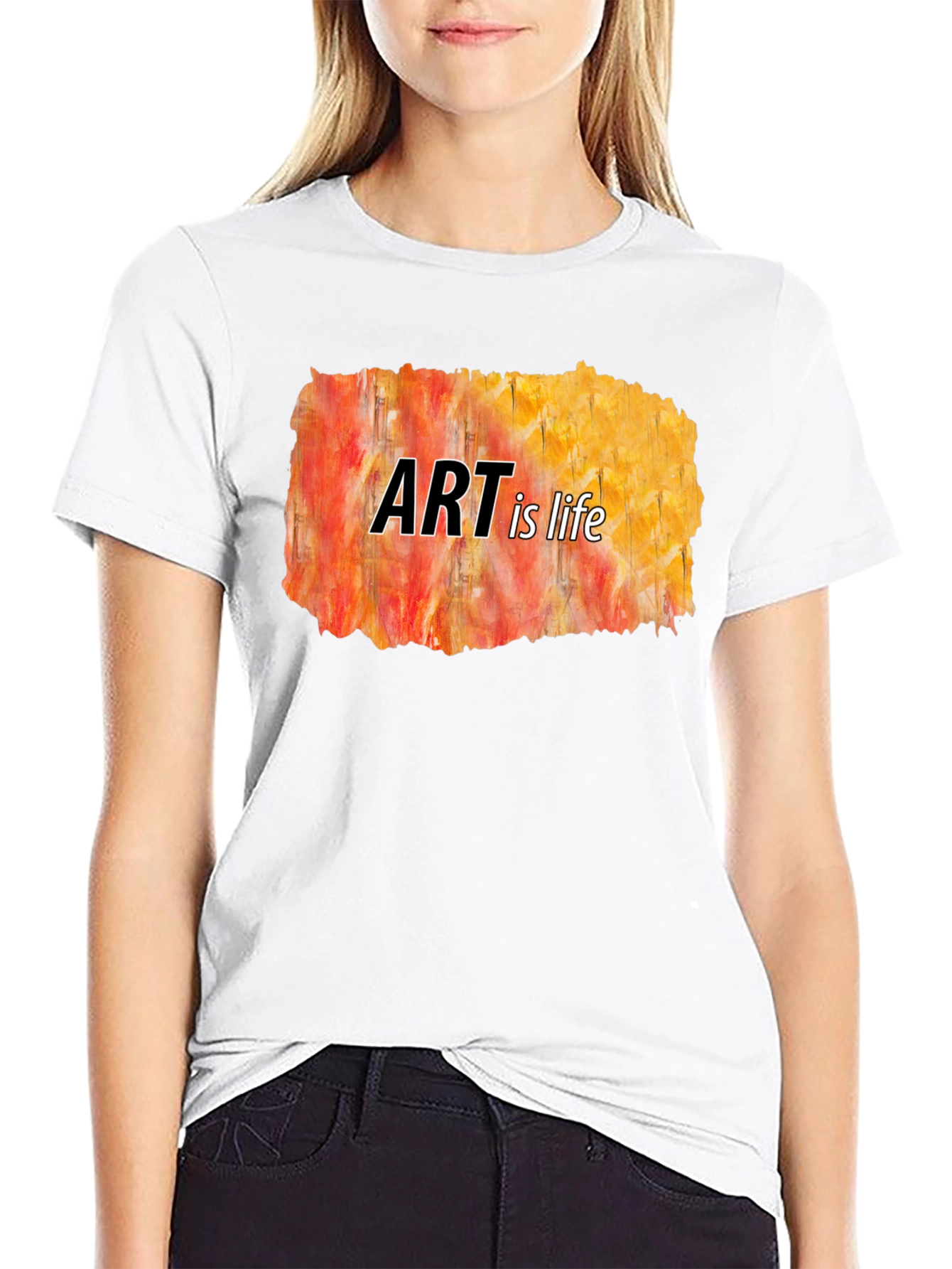Art Is Life Black T-Shirt