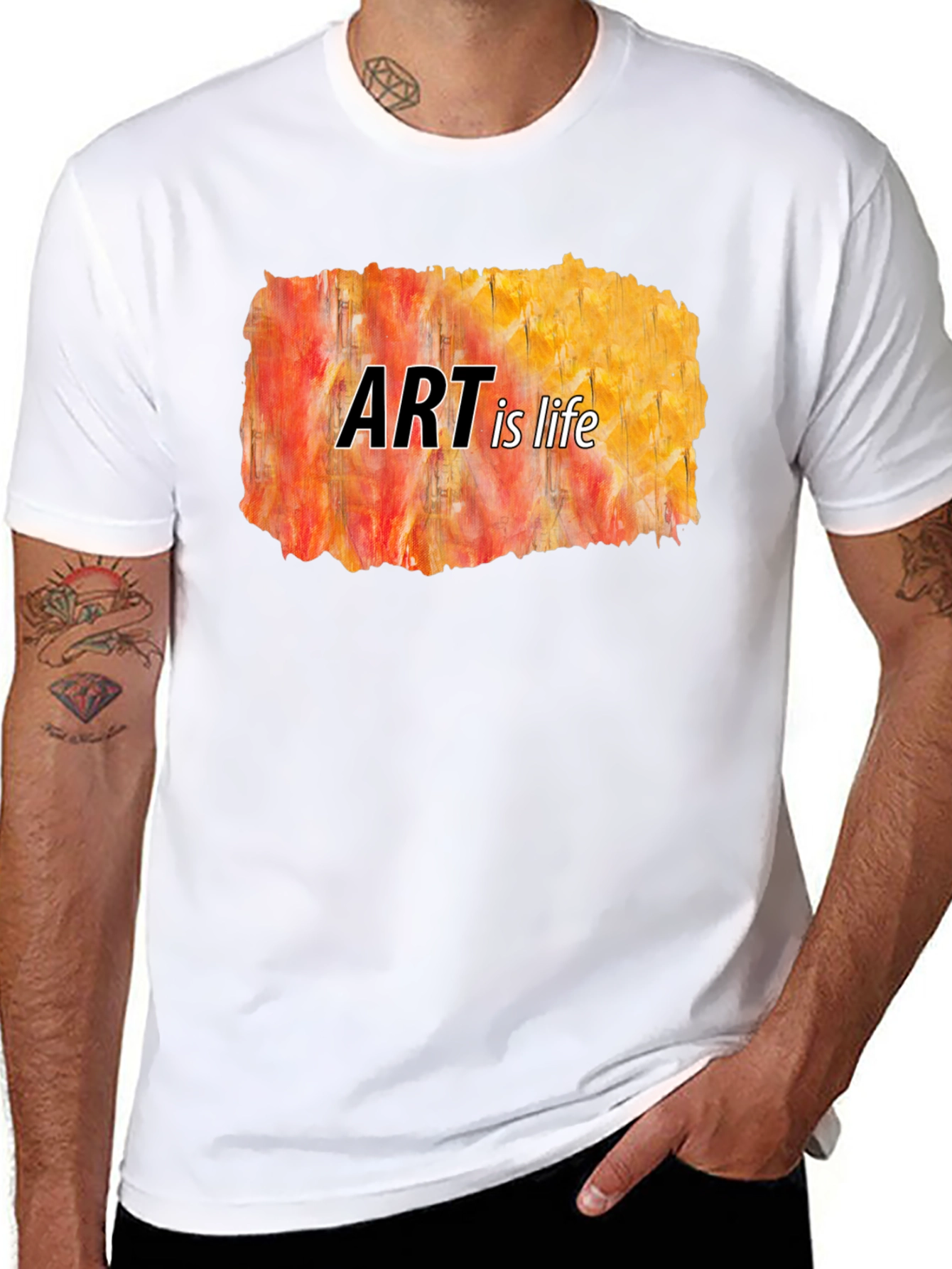 Art Is Life Black T-Shirt
