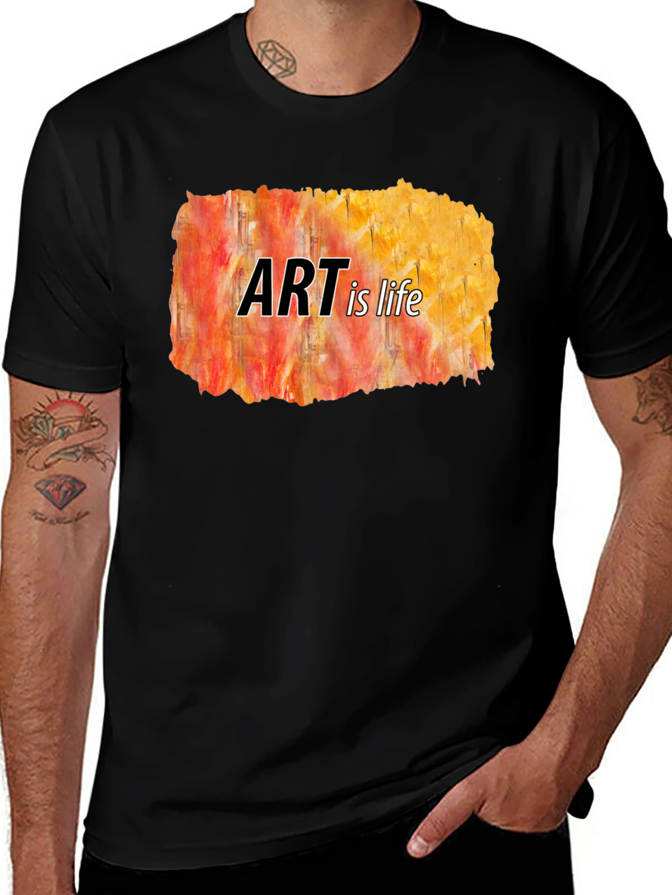 Art Is Life Black T-Shirt