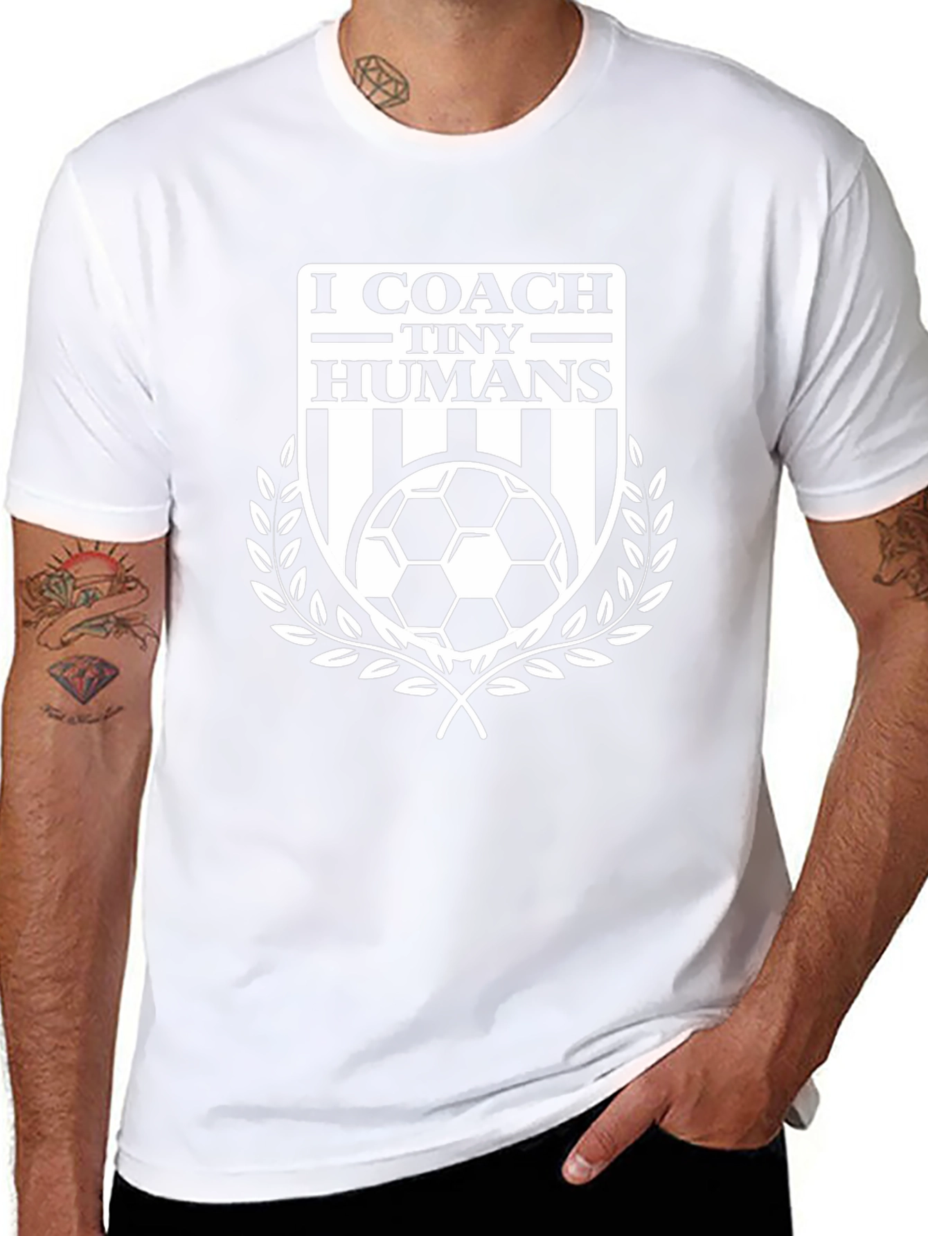 I Coach Tiny Humans Soccer T-Shirt