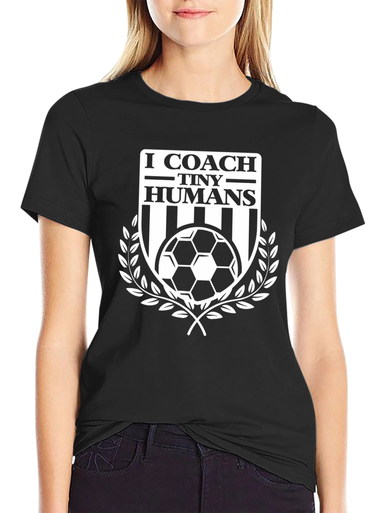 I Coach Tiny Humans Soccer T-Shirt