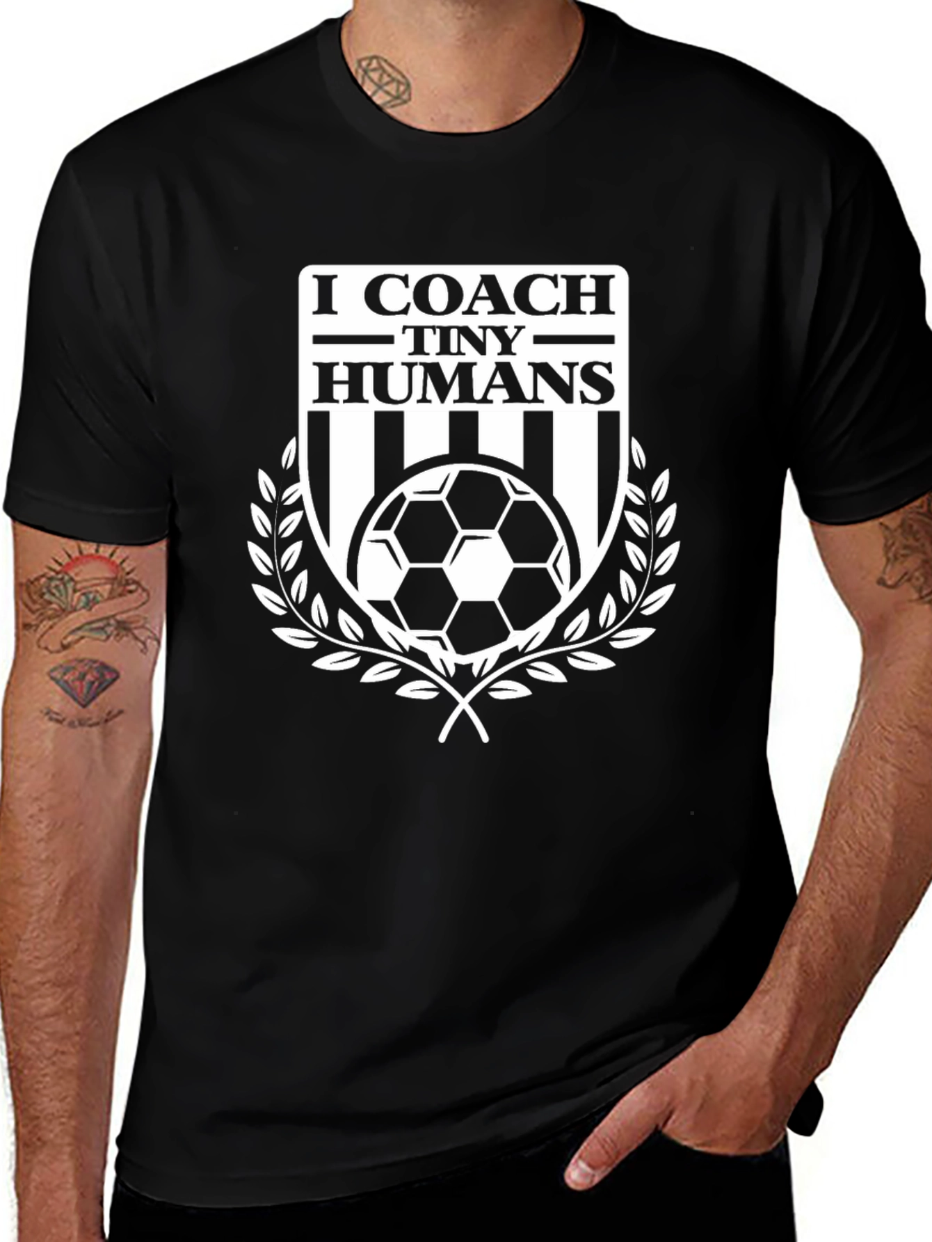 I Coach Tiny Humans Soccer T-Shirt