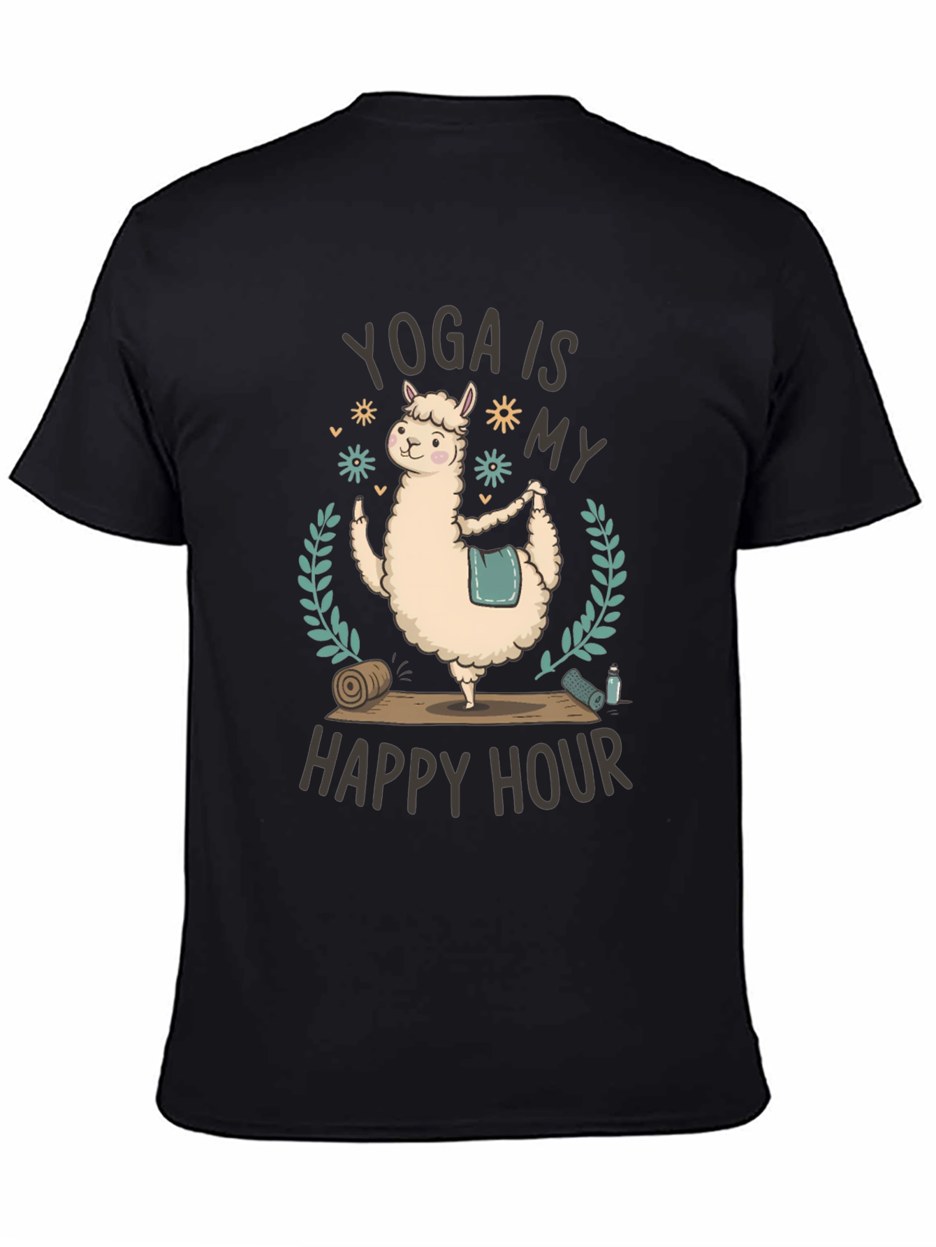 Yoga Llama T-Shirt - Happy Hour Fitness Tee