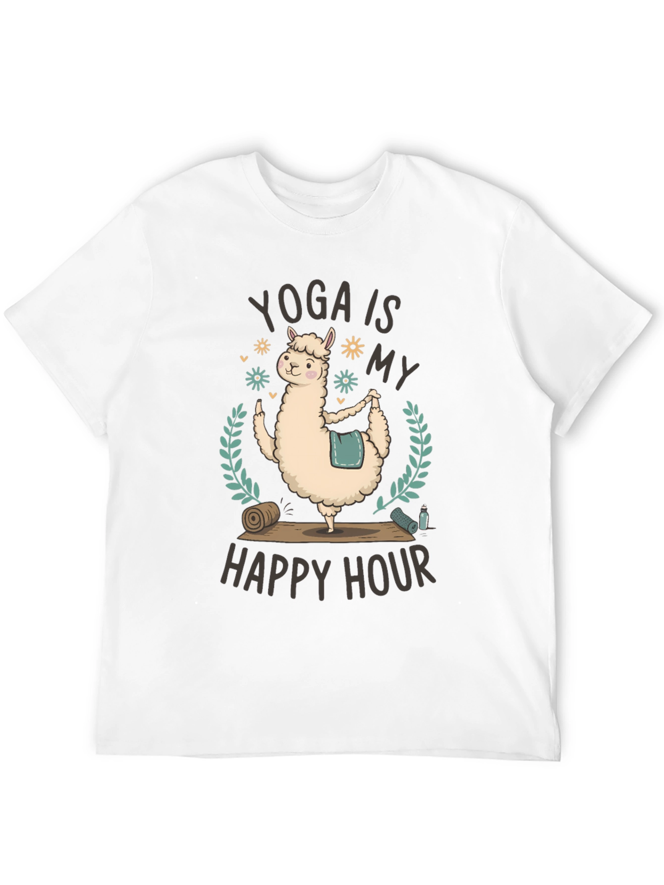 Yoga Llama T-Shirt - Happy Hour Fitness Tee