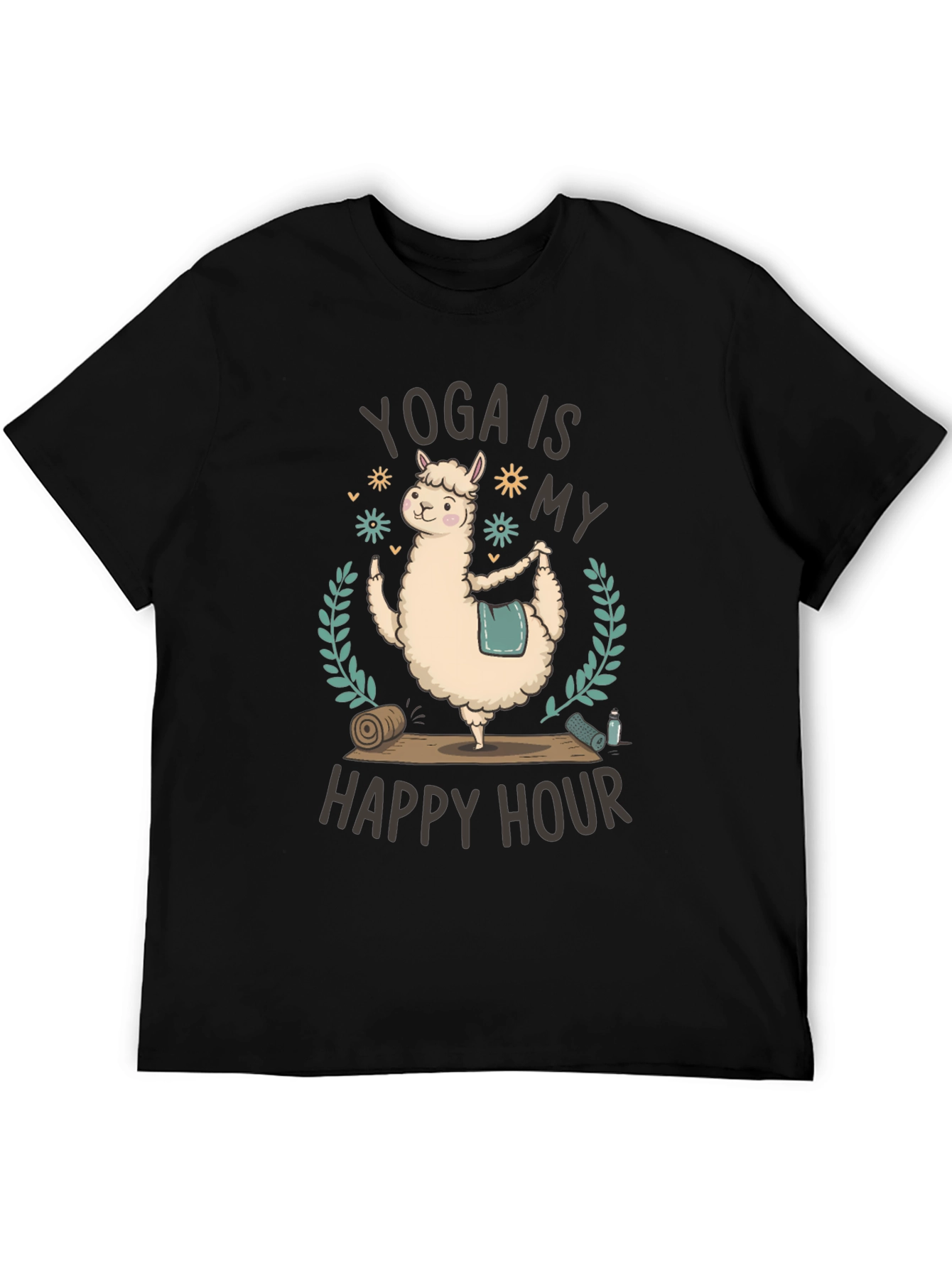 Yoga Llama T-Shirt - Happy Hour Fitness Tee