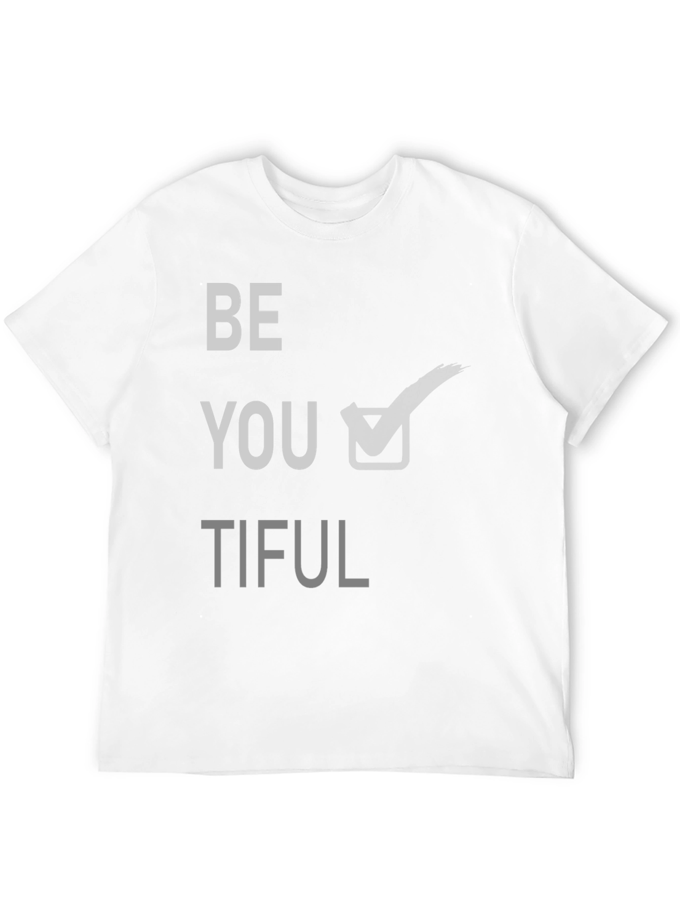 Be You Tiful Graphic Tee - Black Cotton T-Shirt