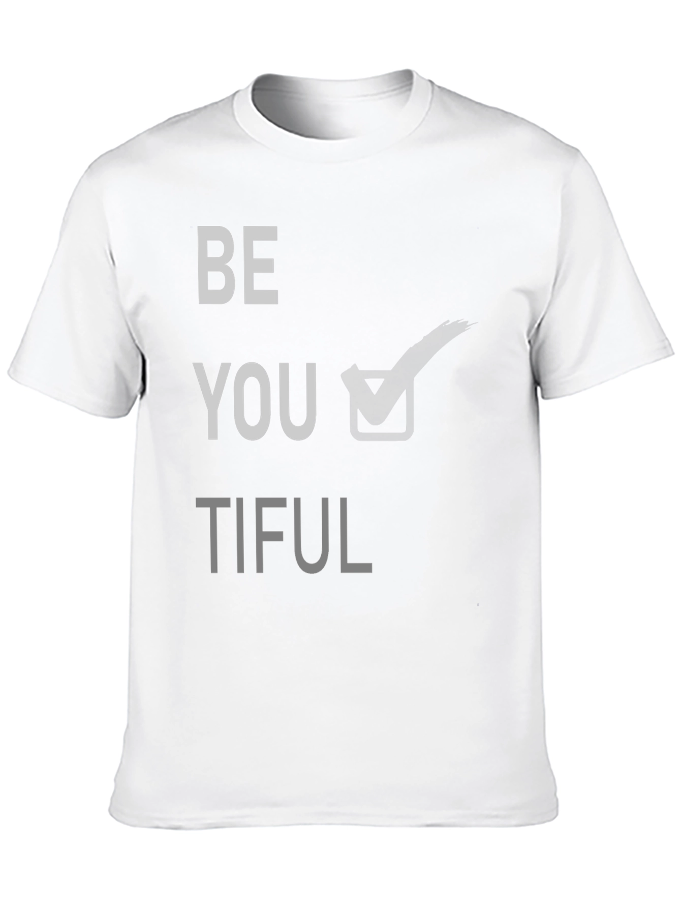 Be You Tiful Graphic Tee - Black Cotton T-Shirt