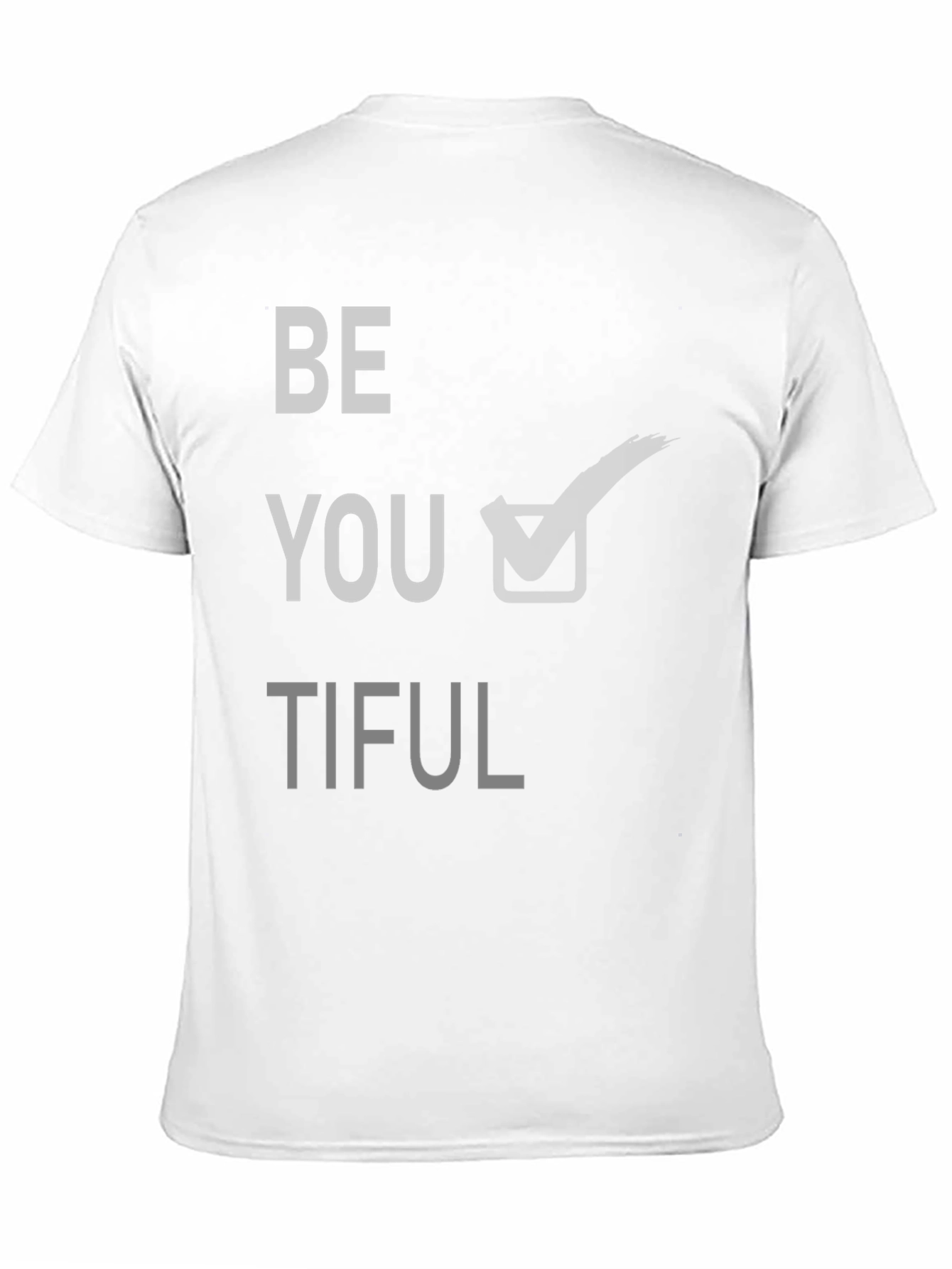 Be You Tiful Graphic Tee - Black Cotton T-Shirt
