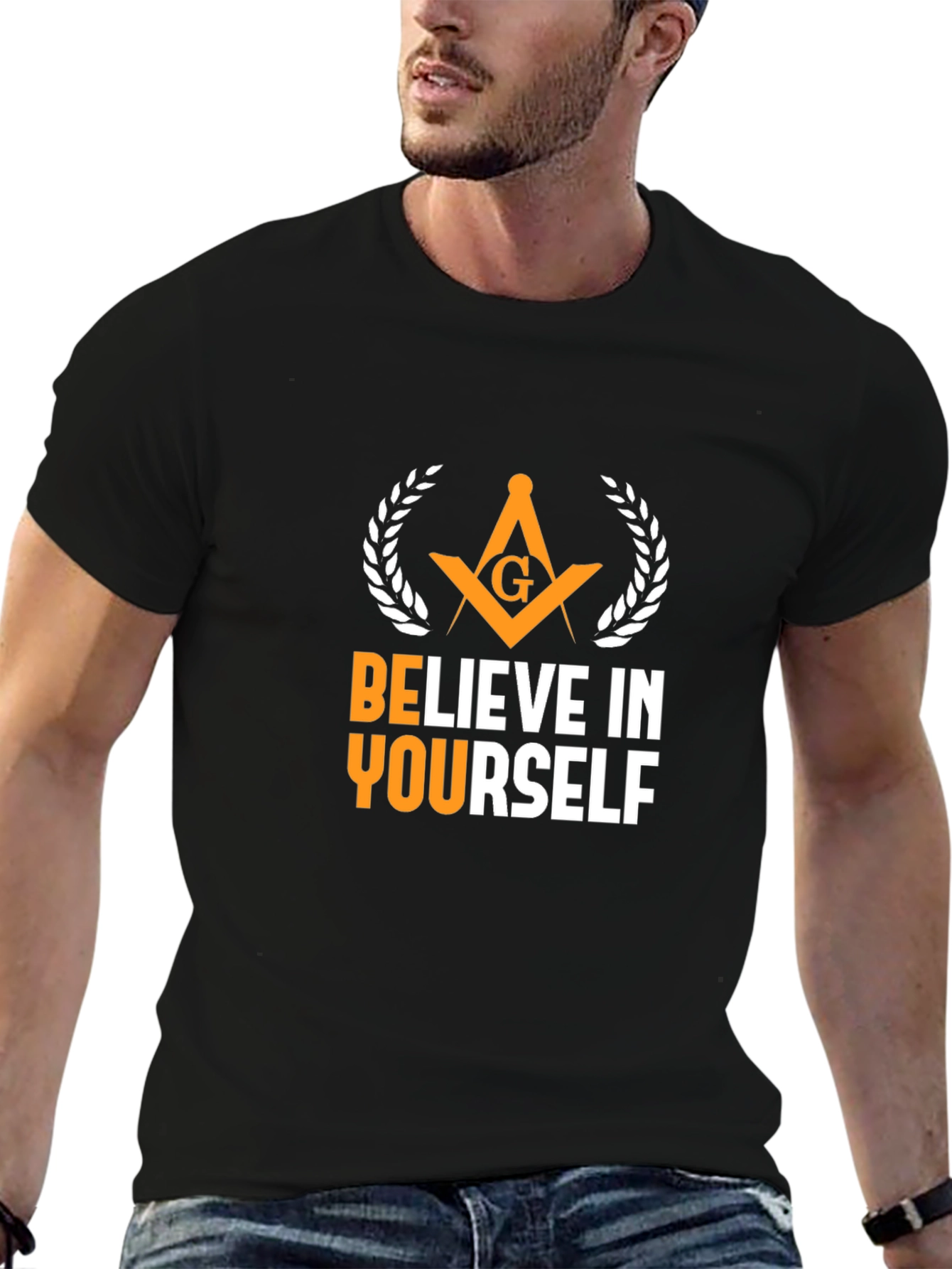 Believe In Yourself Graphic T-Shirt - Black
