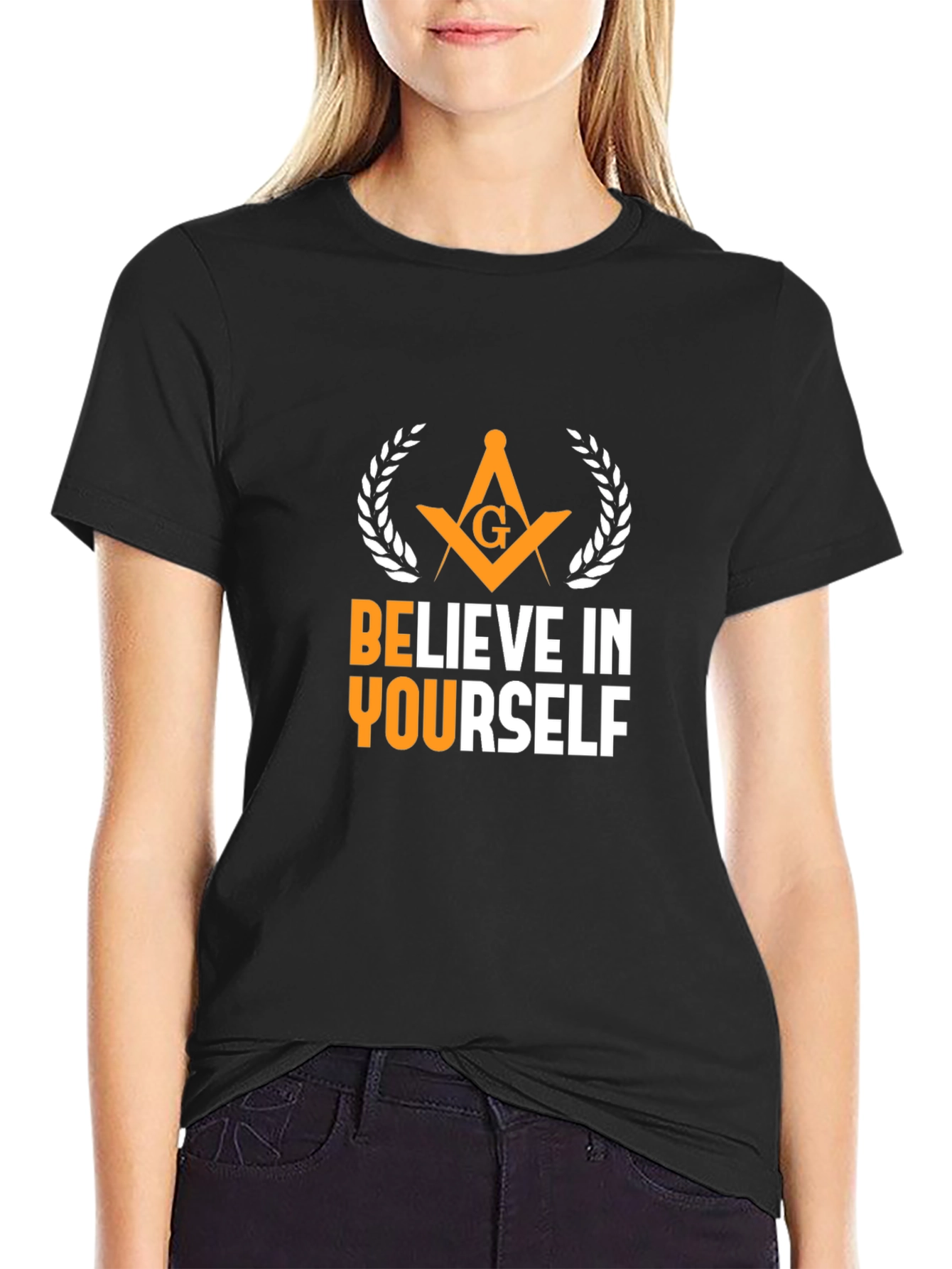 Believe In Yourself Graphic T-Shirt - Black