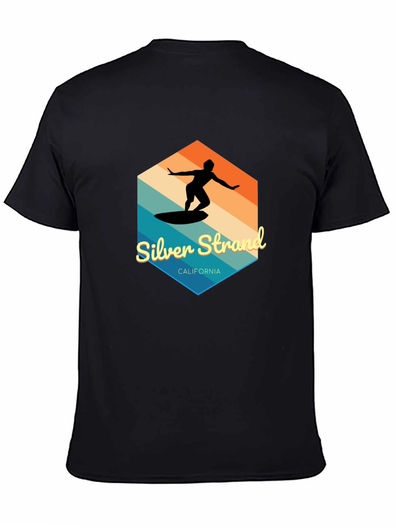 Silver Strand California Surfer Graphic Tee