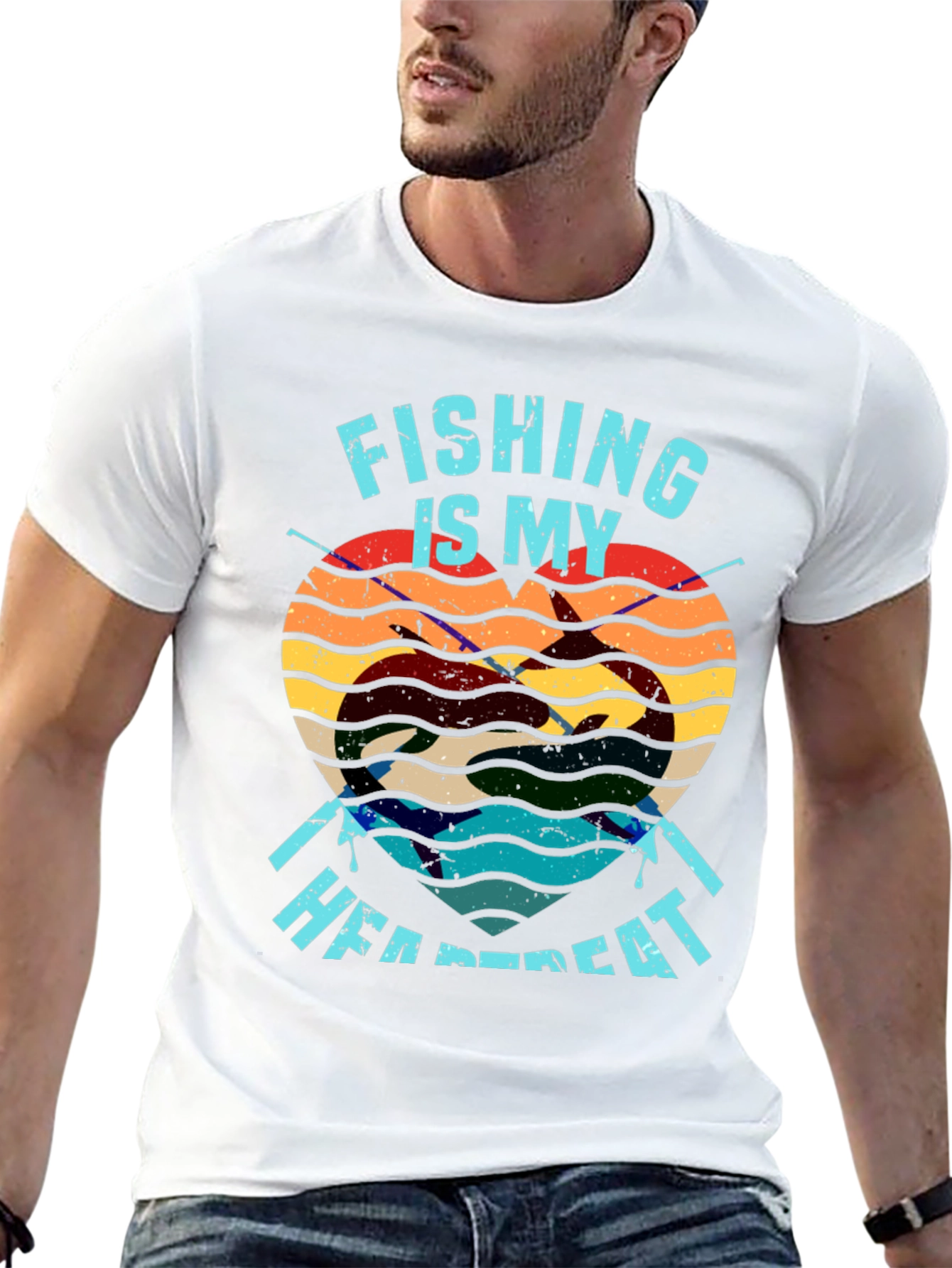 Fishing Heartbeat T-Shirt