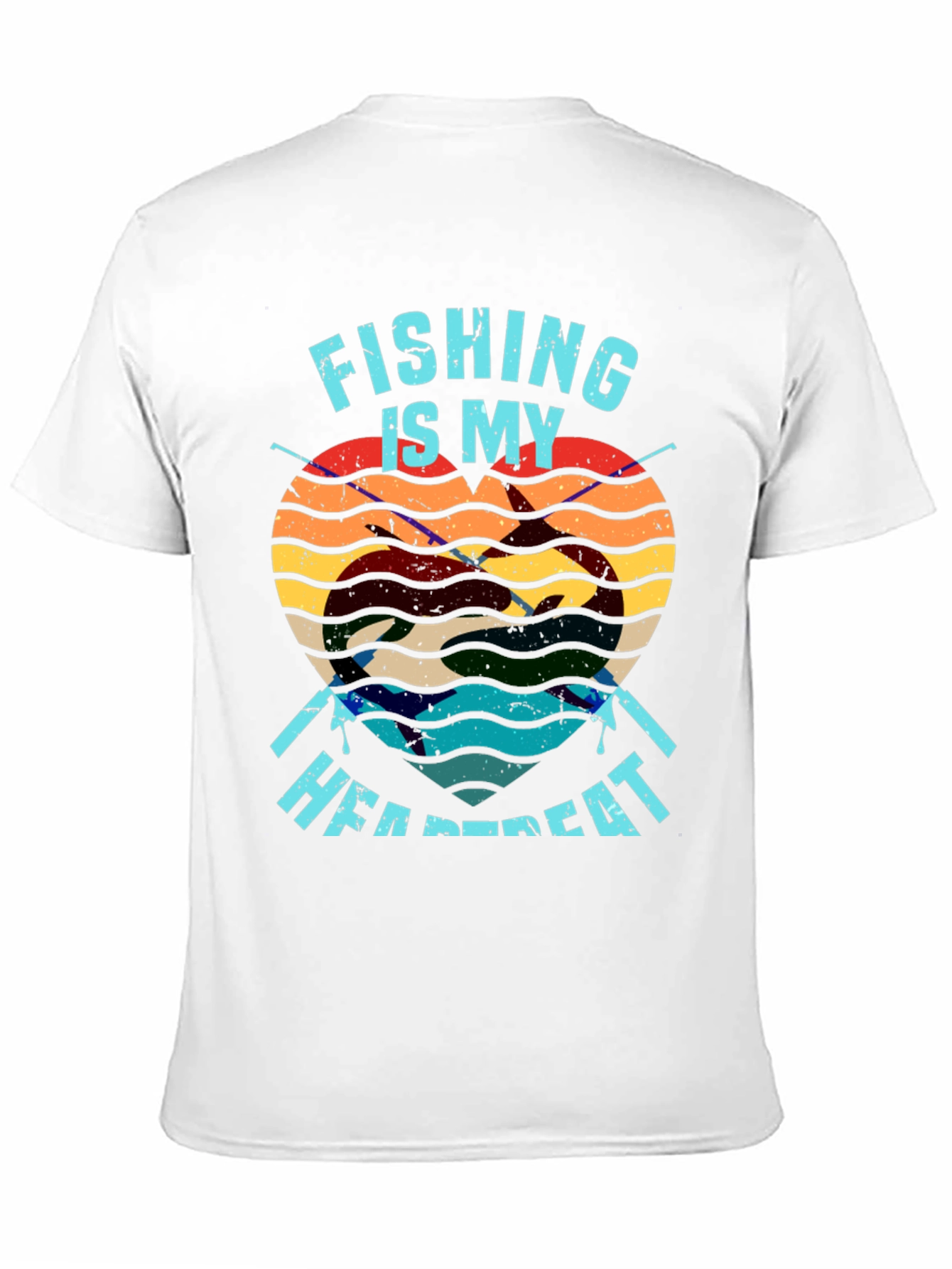 Fishing Heartbeat T-Shirt