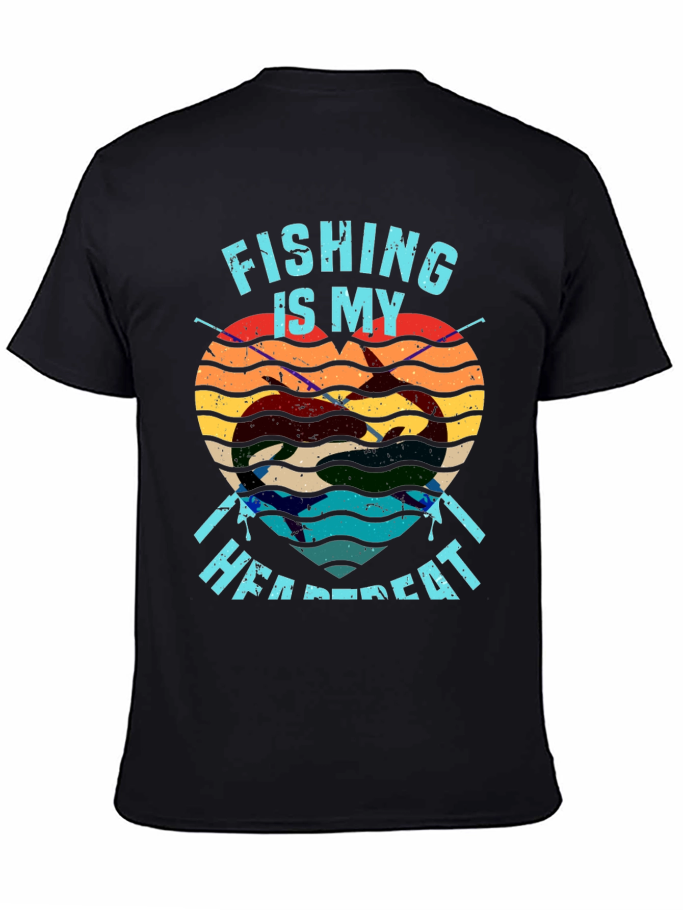 Fishing Heartbeat T-Shirt