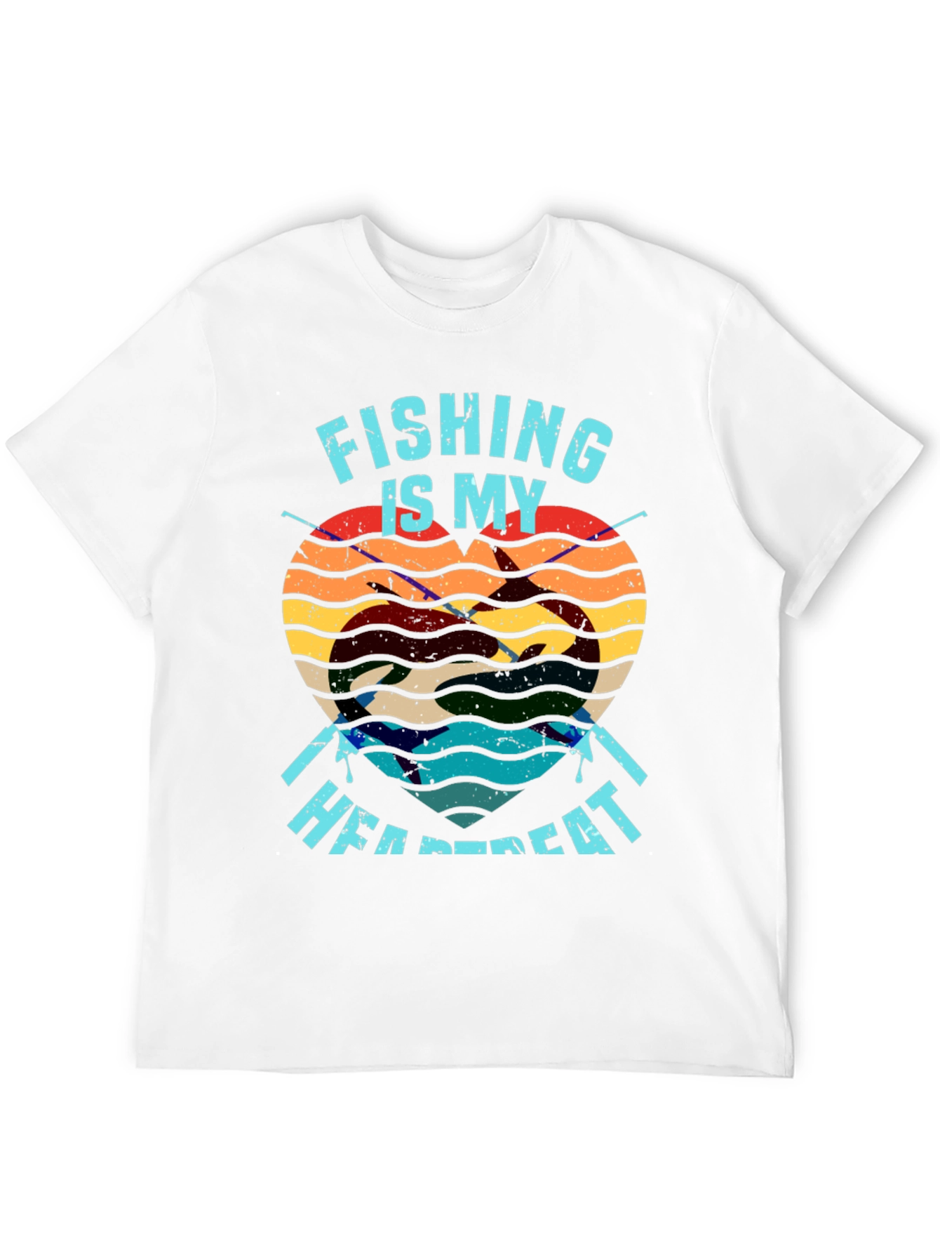 Fishing Heartbeat T-Shirt