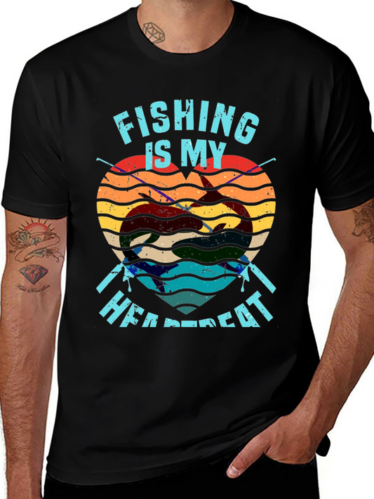 Fishing Heartbeat T-Shirt