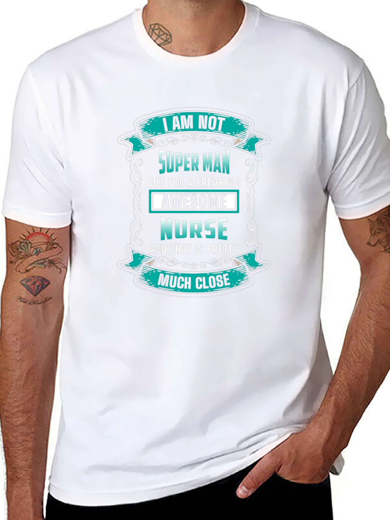 Awesome Nurse Graphic Tee - Novelty Unisex T-Shirt