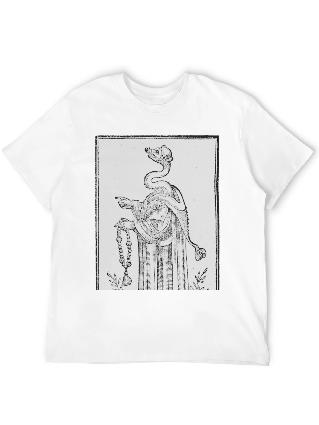 Black Graphic Tee - Serpent King Design