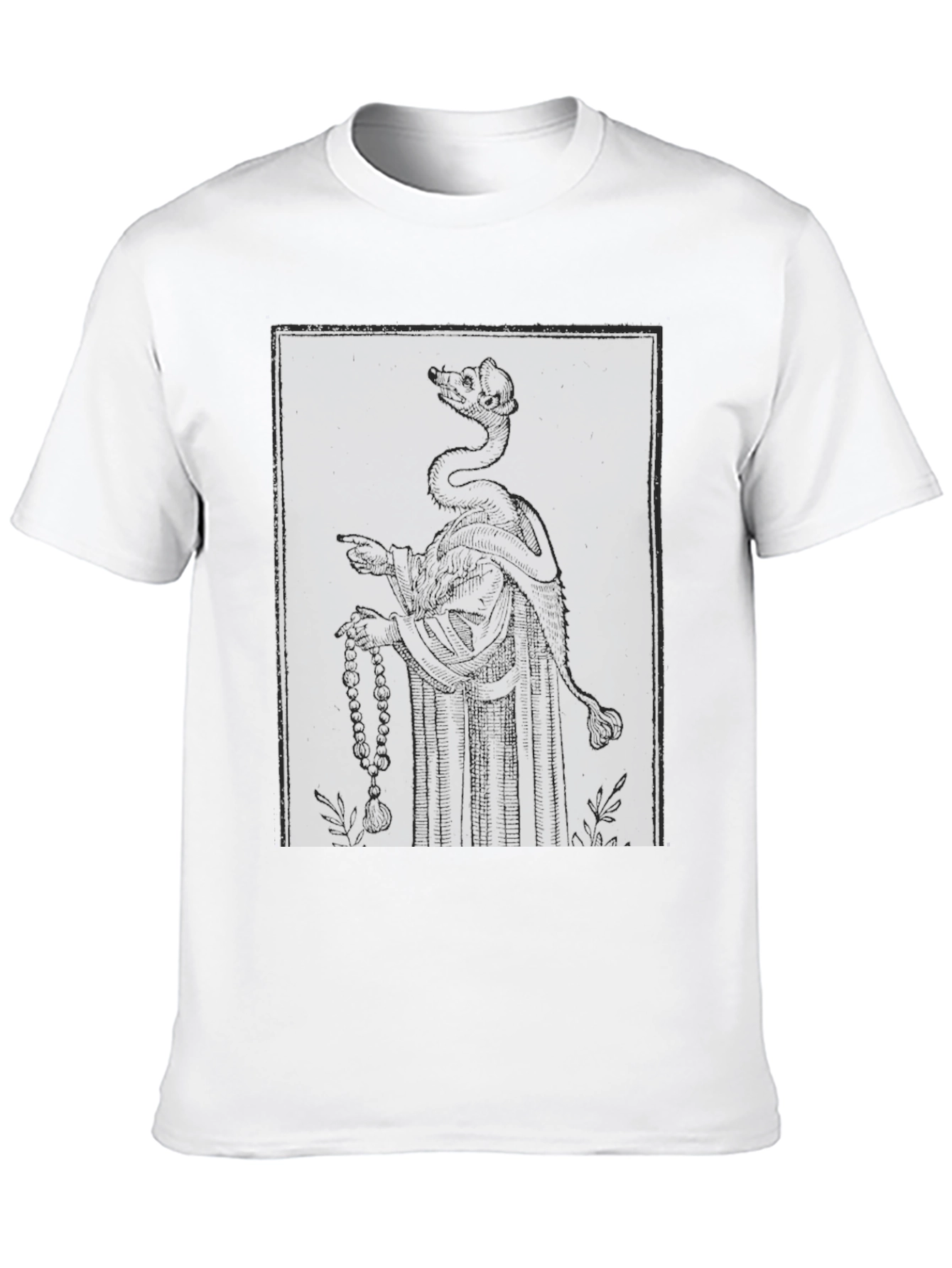 Black Graphic Tee - Serpent King Design