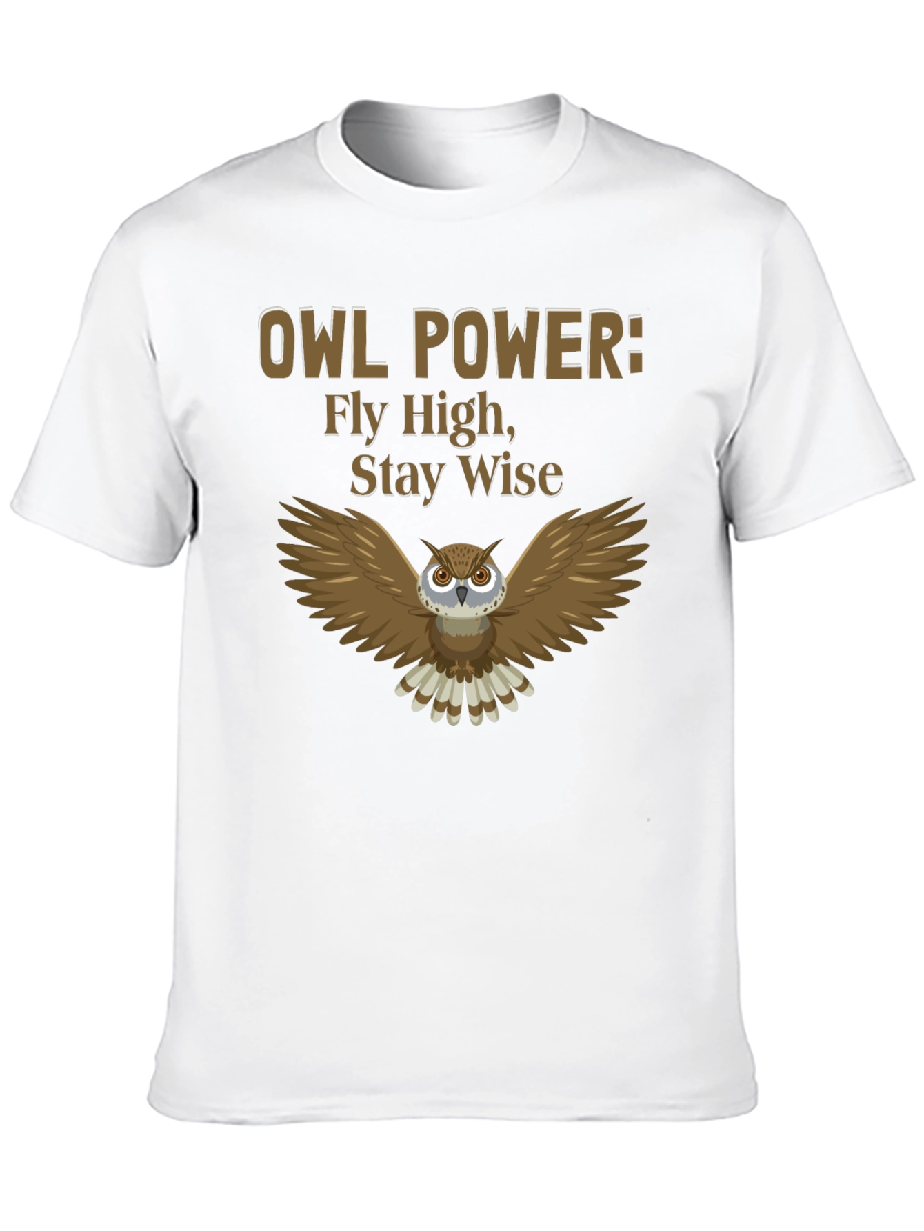 Owl Power Graphic Tee - Fly High Stay Wise!