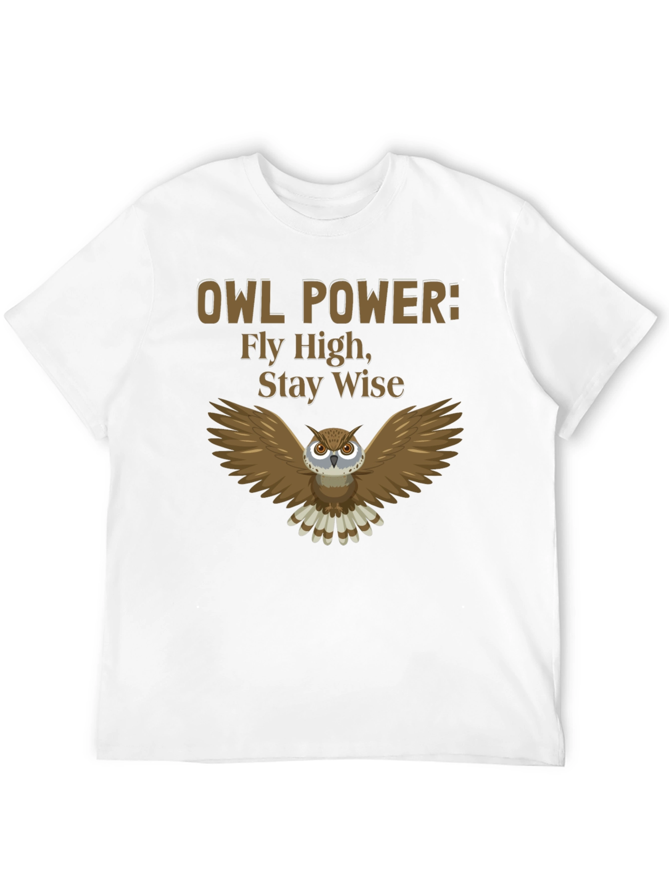 Owl Power Graphic Tee - Fly High Stay Wise!