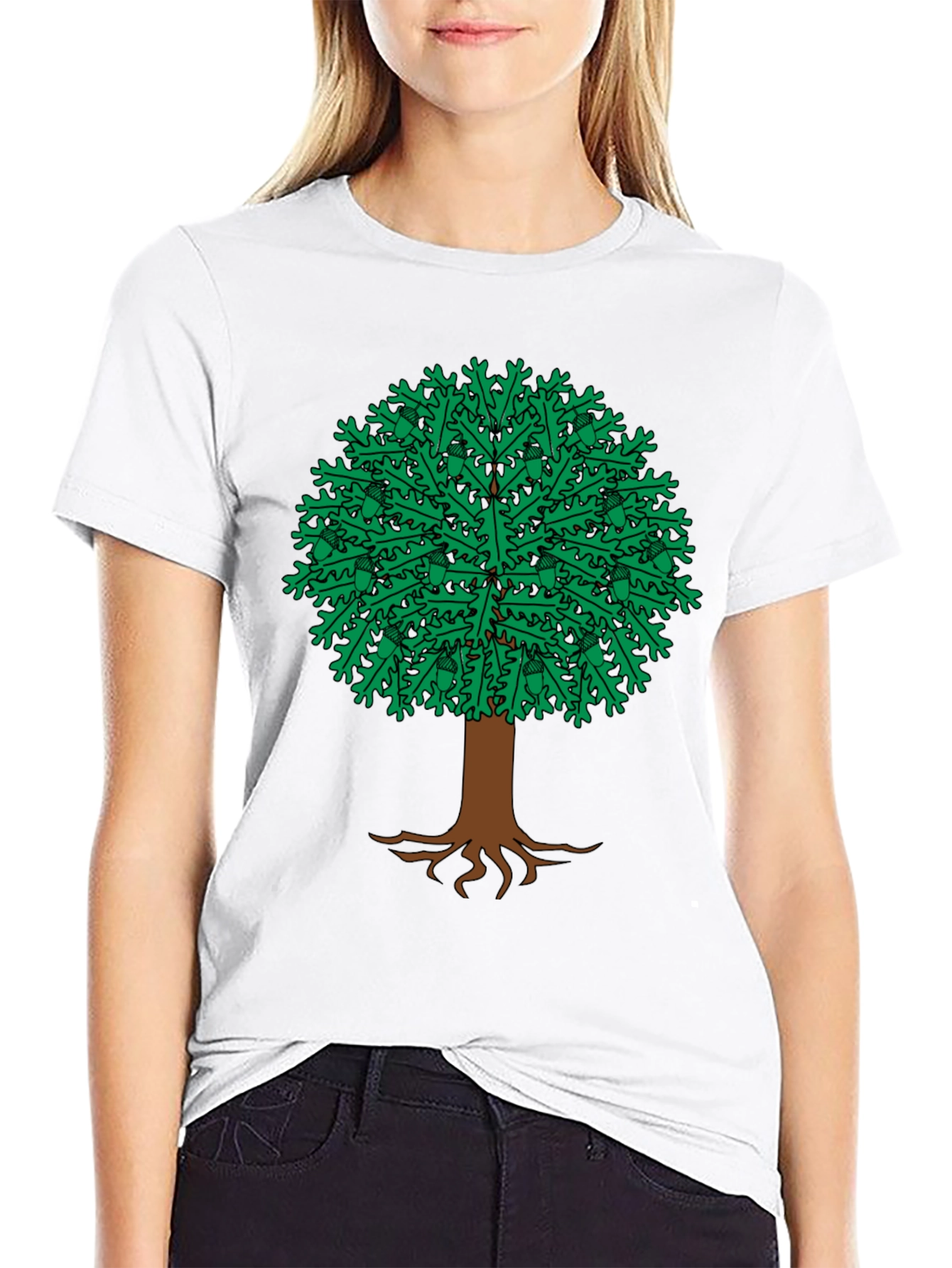 Oak Tree Graphic Tee - Nature Inspired Design