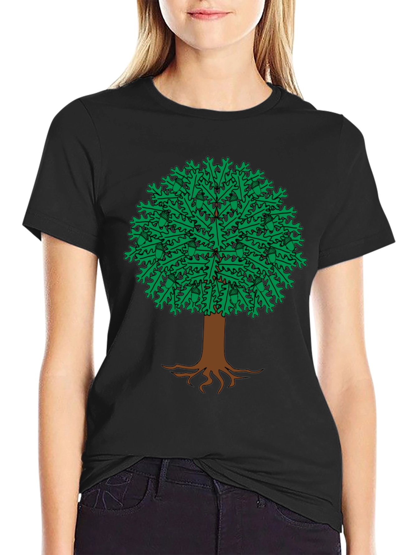 Oak Tree Graphic Tee - Nature Inspired Design