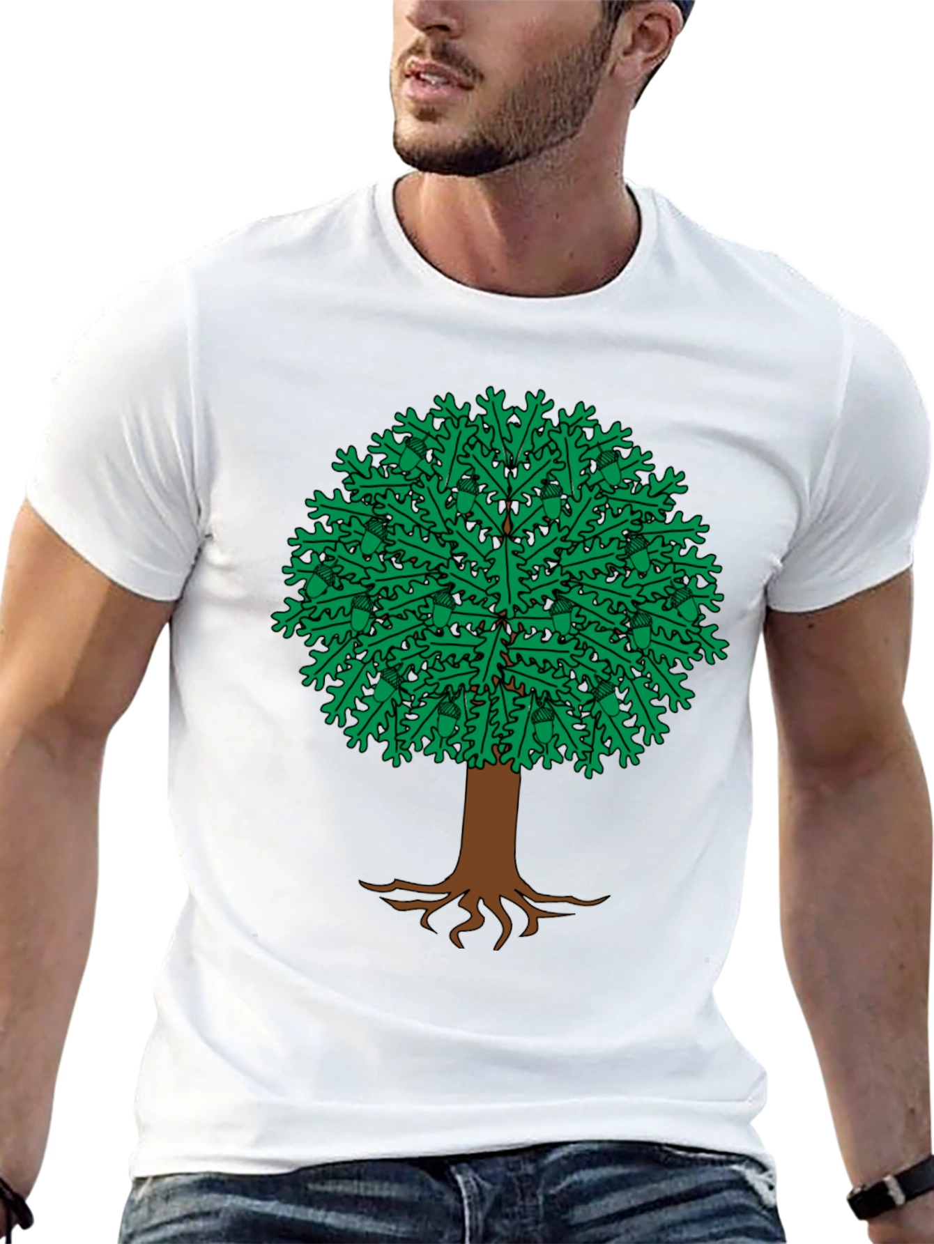 Oak Tree Graphic Tee - Nature Inspired Design