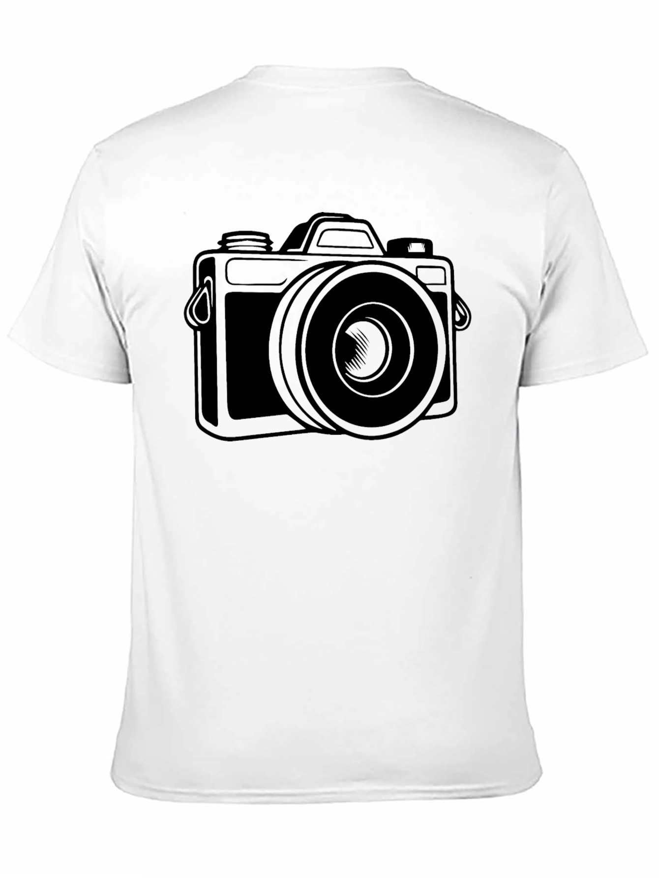 Camera Graphic T-Shirt - Black Cotton Tee