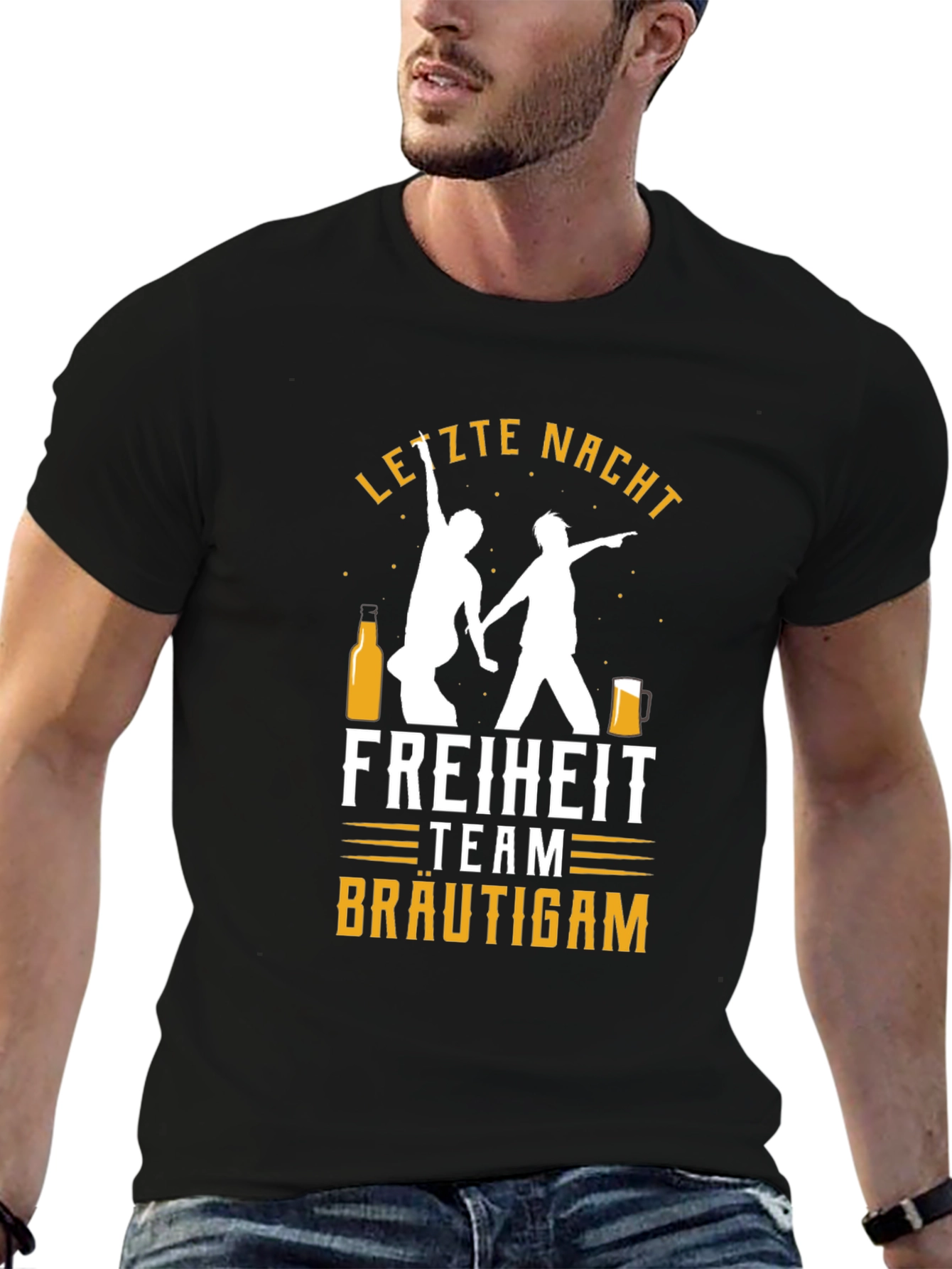Letzte Nacht Freiheit Team Bräutigam Mens T-Shirt
