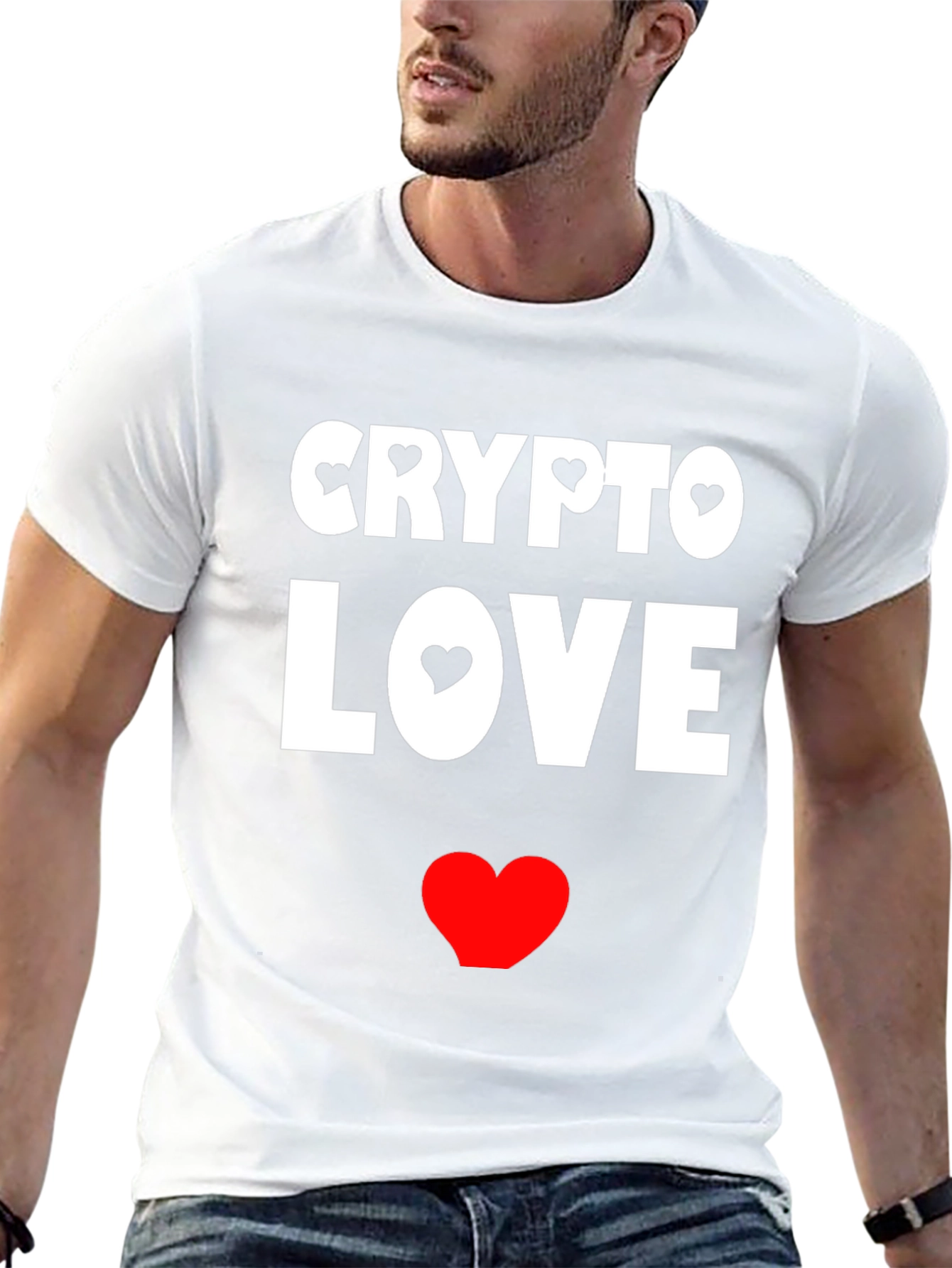 Crypto Love Black Graphic T-Shirt