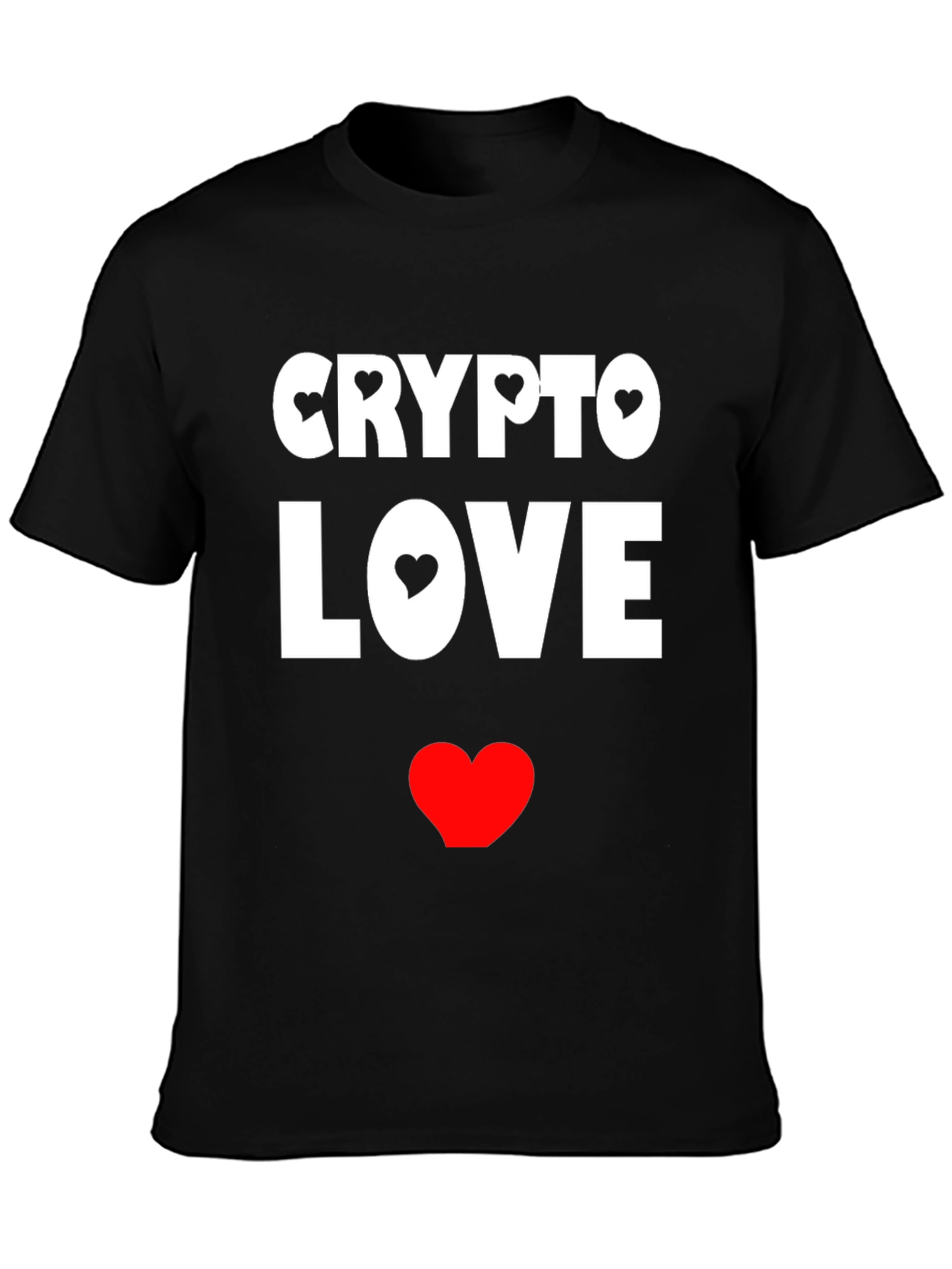 Crypto Love Black Graphic T-Shirt