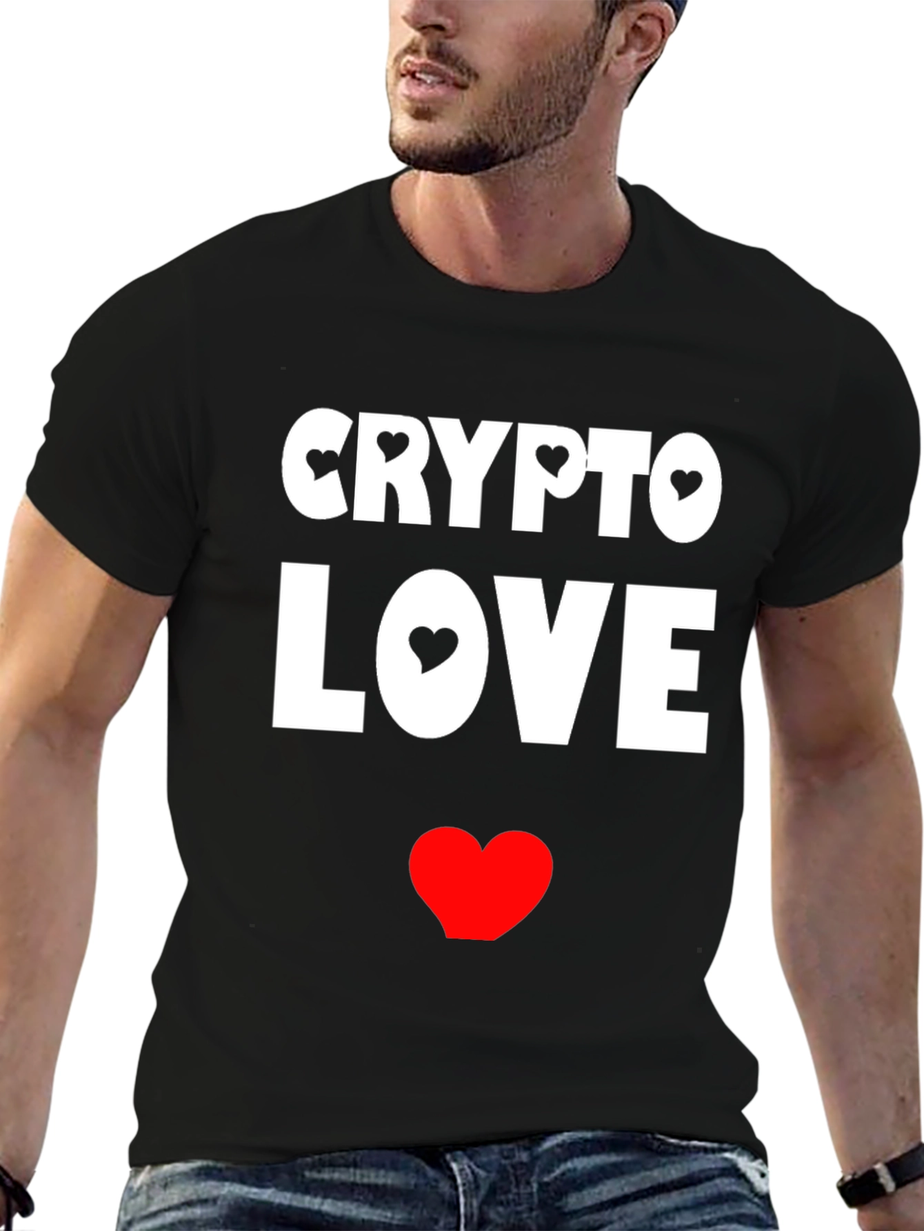 Crypto Love Black Graphic T-Shirt