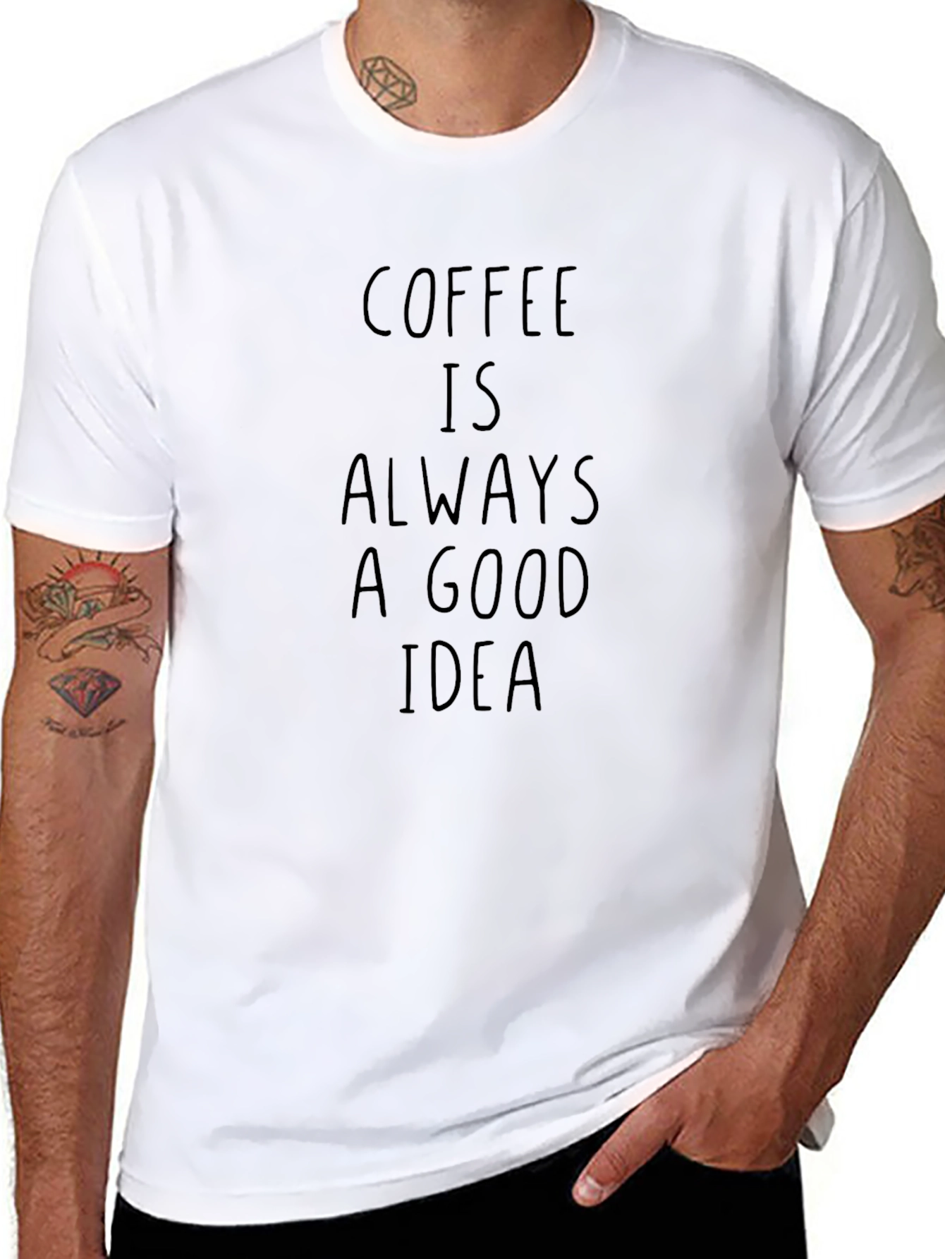 Coffee is Always a Good Idea Black T-Shirt