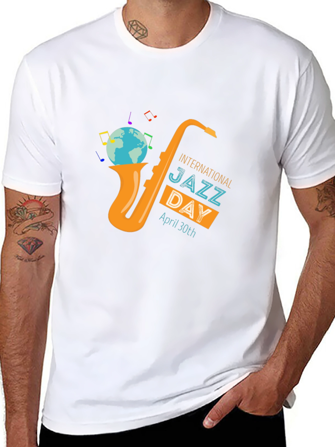International Jazz Day Saxophone T-Shirt